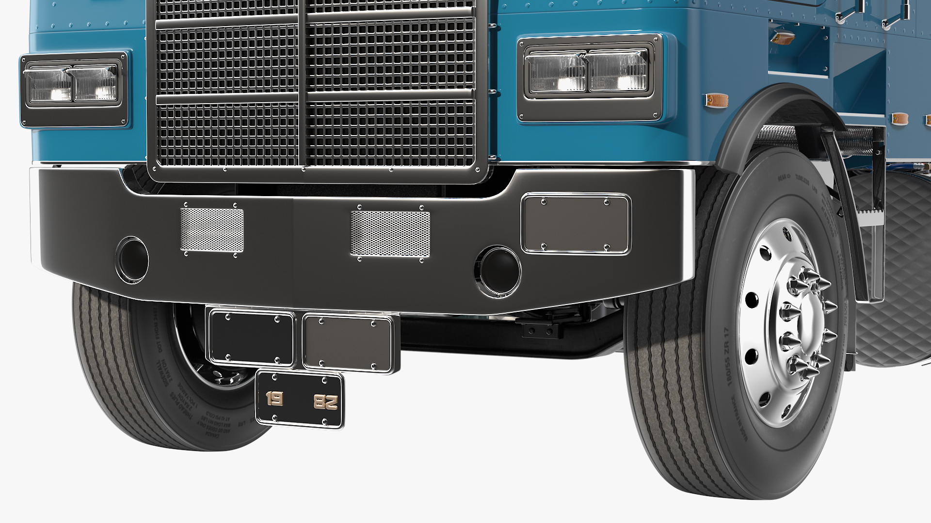 Cabover Truck Simple Interior 3D model