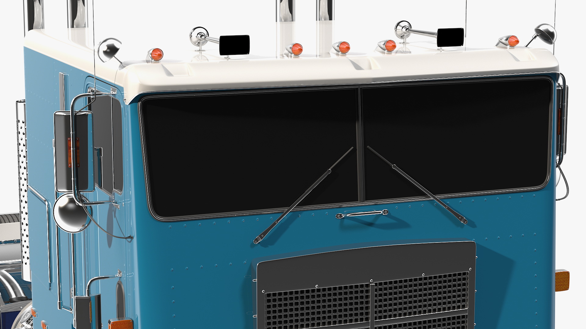 Cabover Truck Simple Interior 3D model
