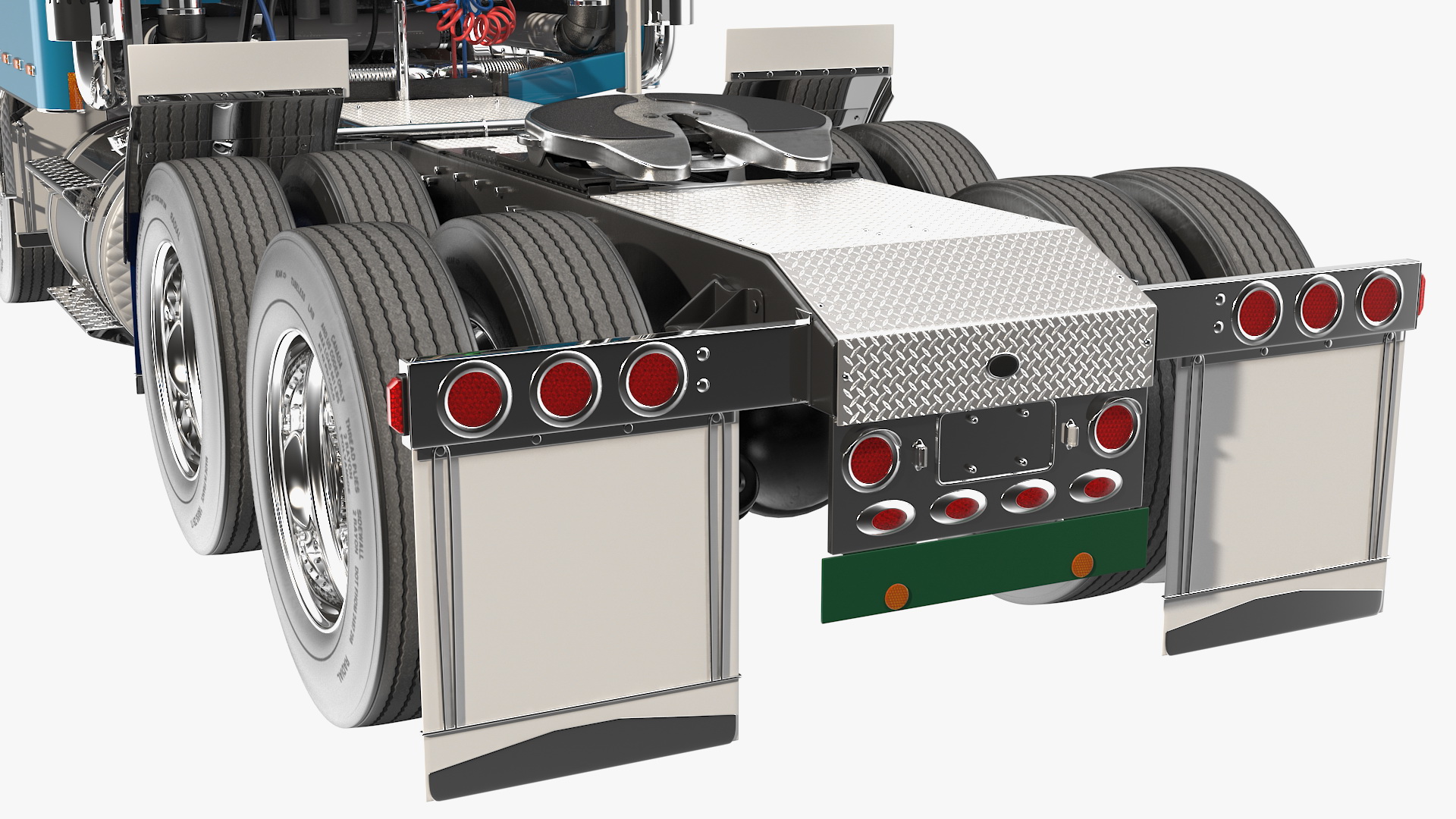 Cabover Truck Simple Interior 3D model