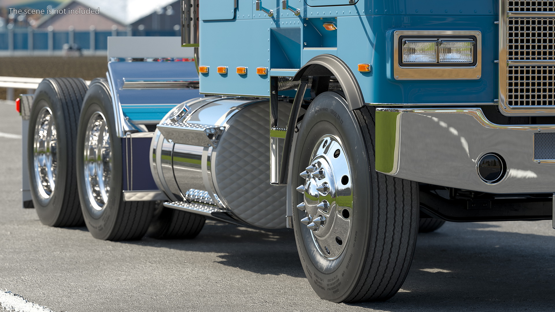 Cabover Truck Simple Interior 3D model