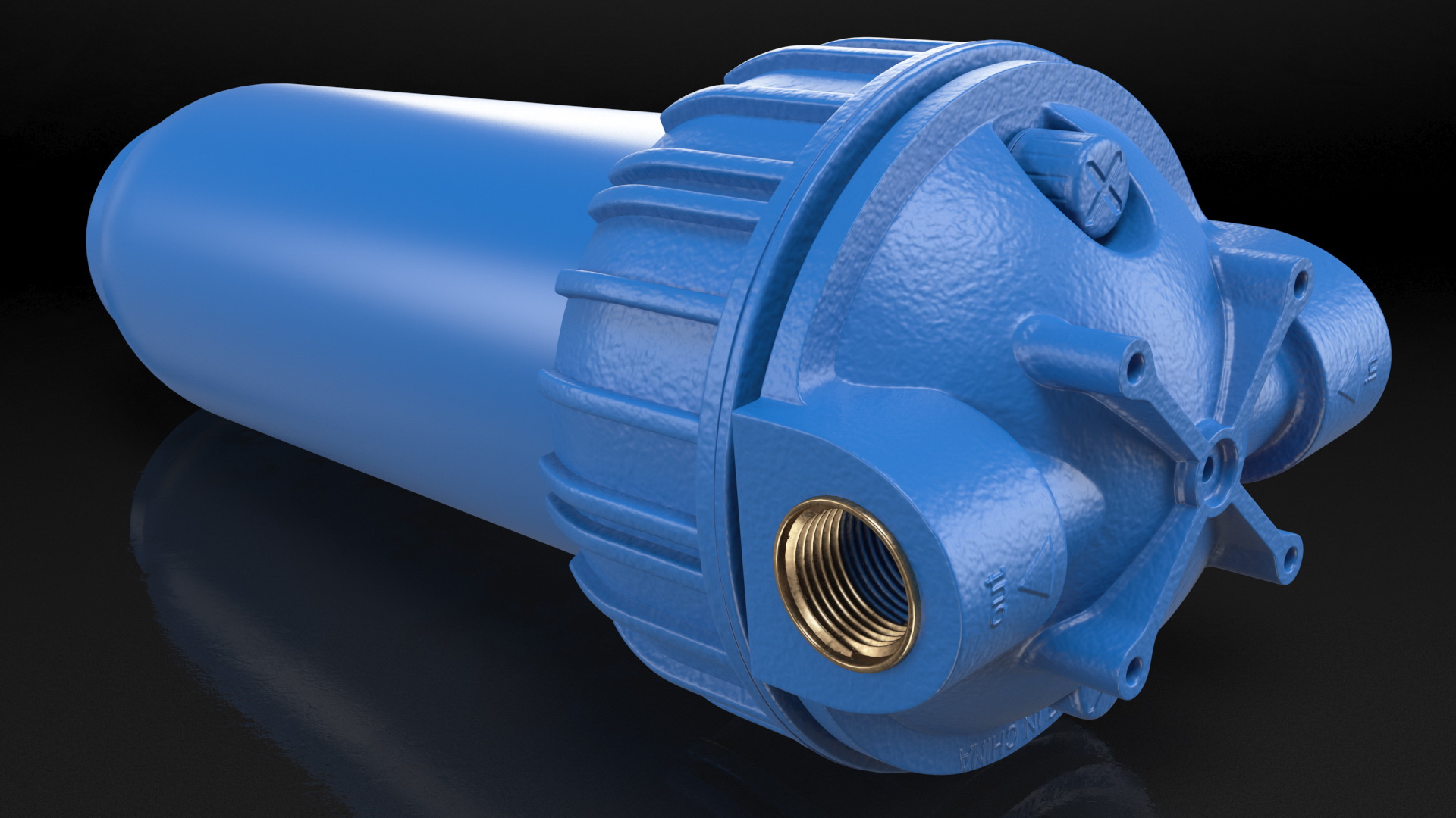 3D model Water Filter Housing Blue