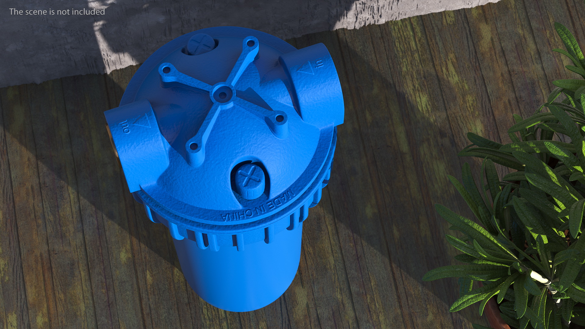 3D model Water Filter Housing Blue