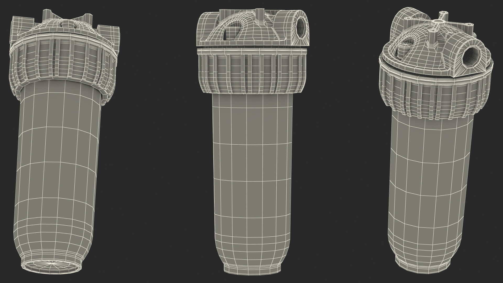 3D model Water Filter Housing Blue