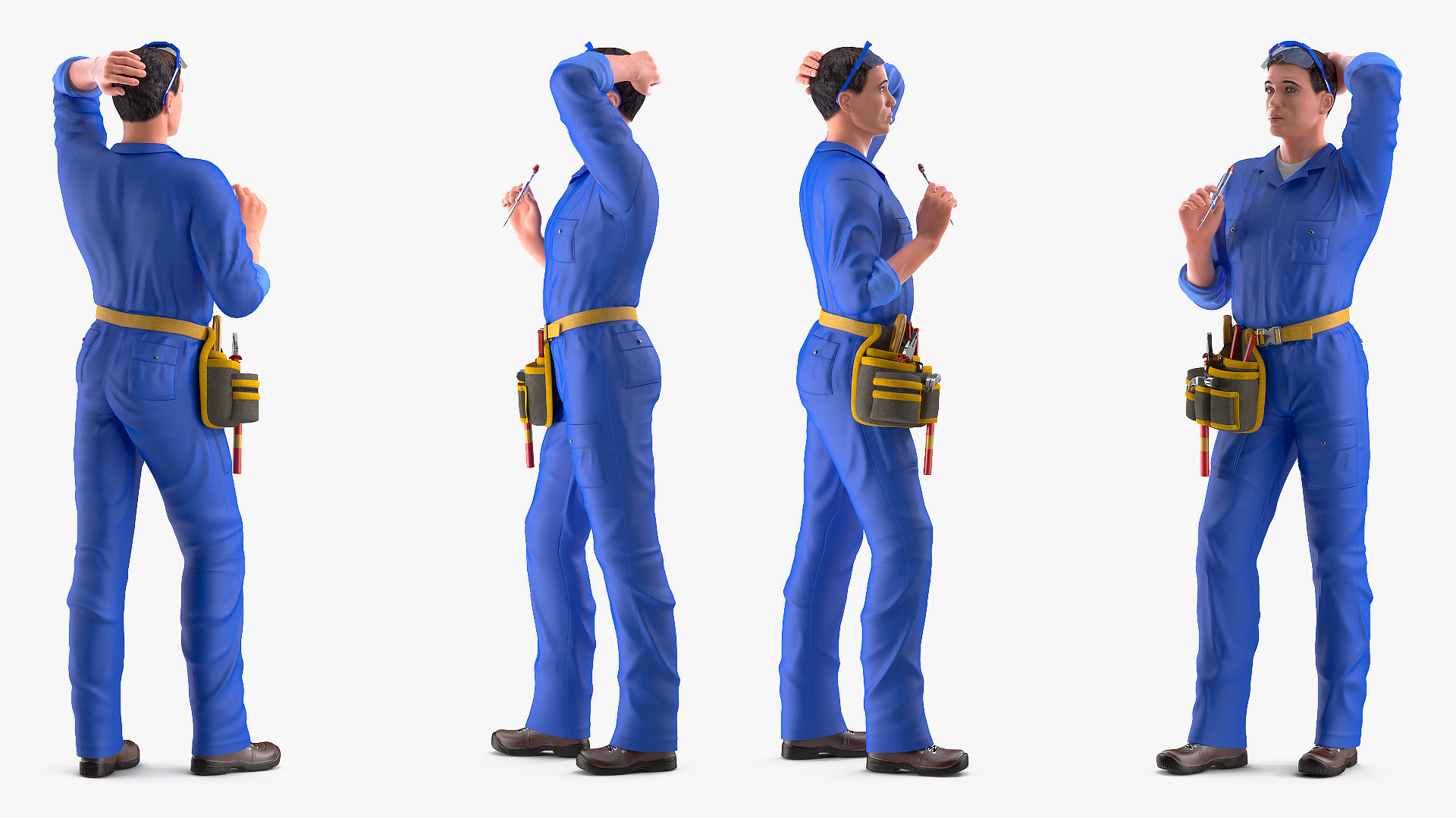 3D Electrician Rigged model