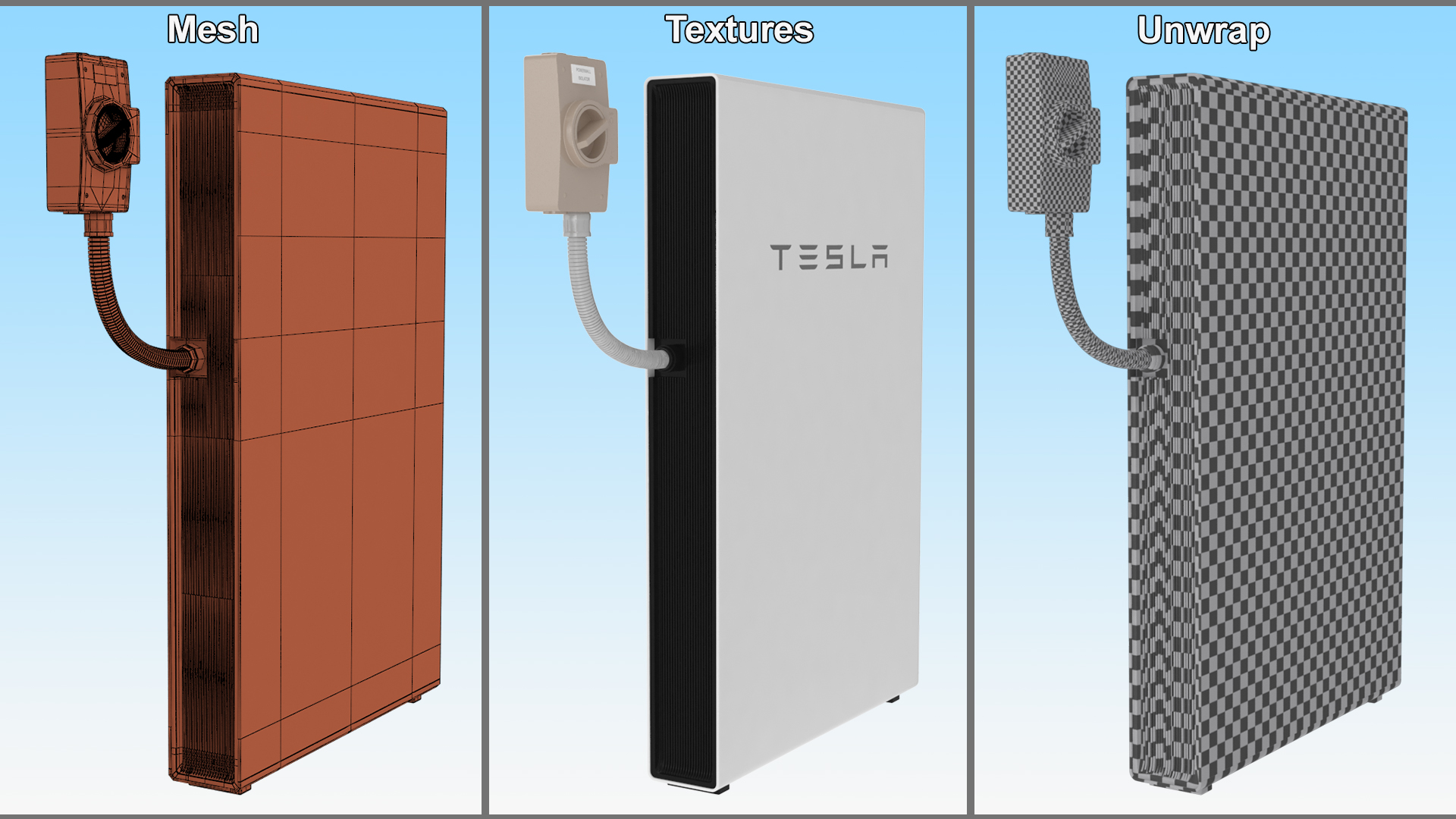 TESLA Powerwall 2 3D