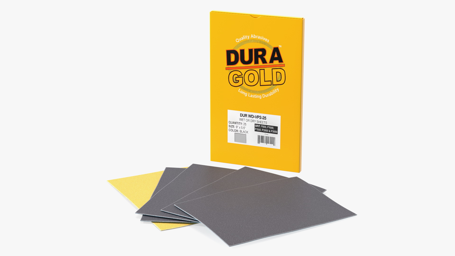 Sandpaper Pack Dura Gold 3D model