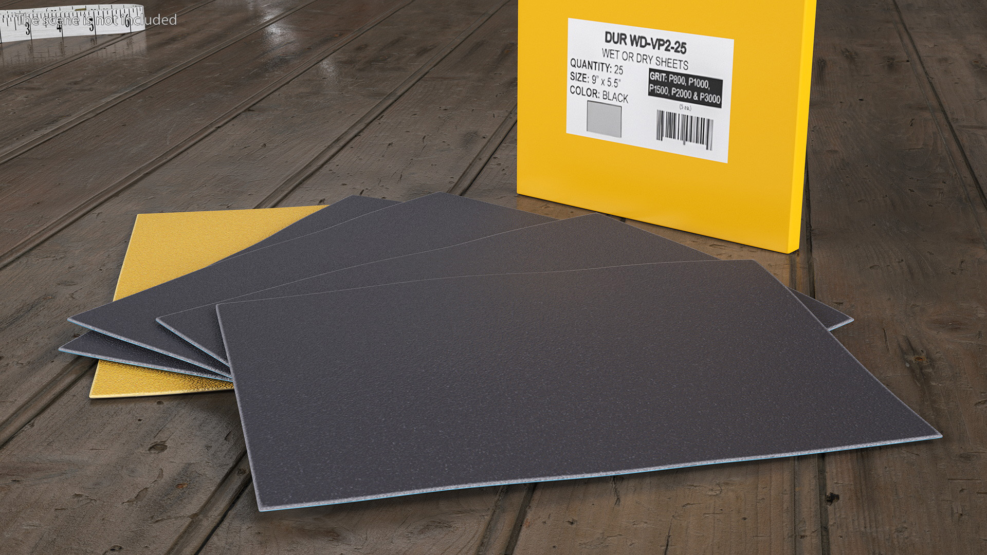 Sandpaper Pack Dura Gold 3D model