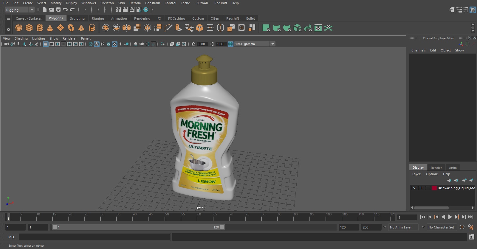 Dishwashing Liquid Morning Fresh 3D
