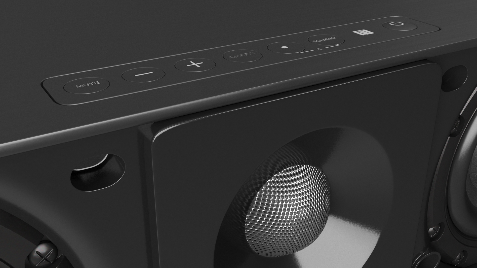 3D Modern Soundbar Speaker model