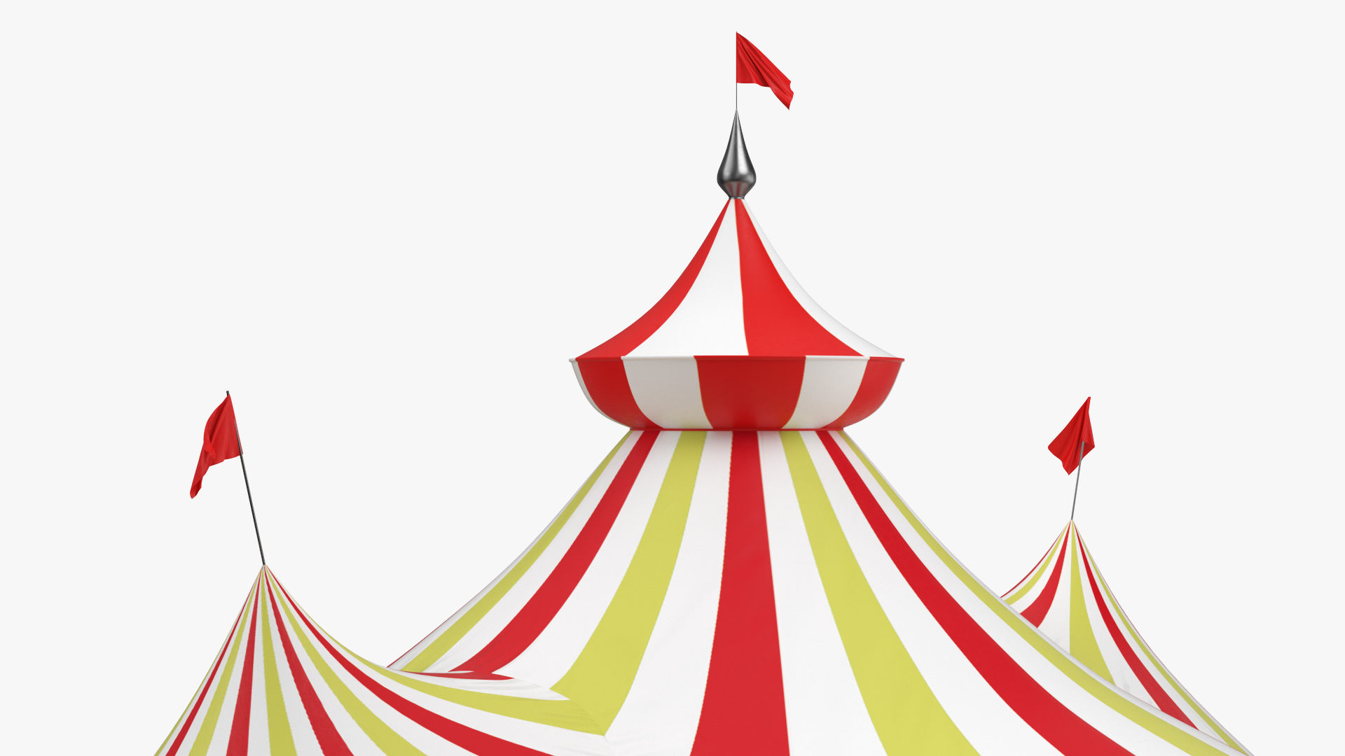 3D model Circus Tent Tricolor
