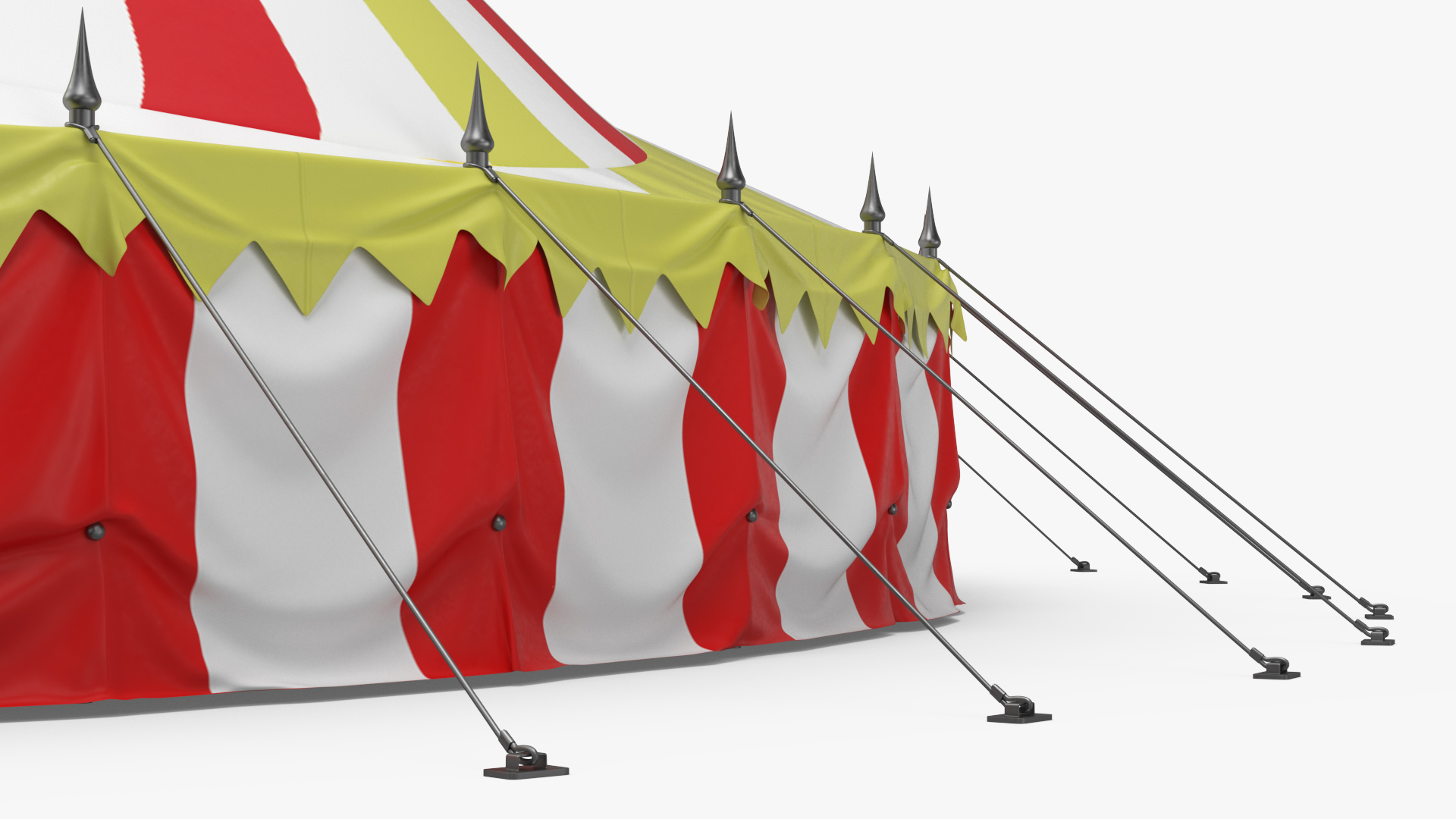 3D model Circus Tent Tricolor
