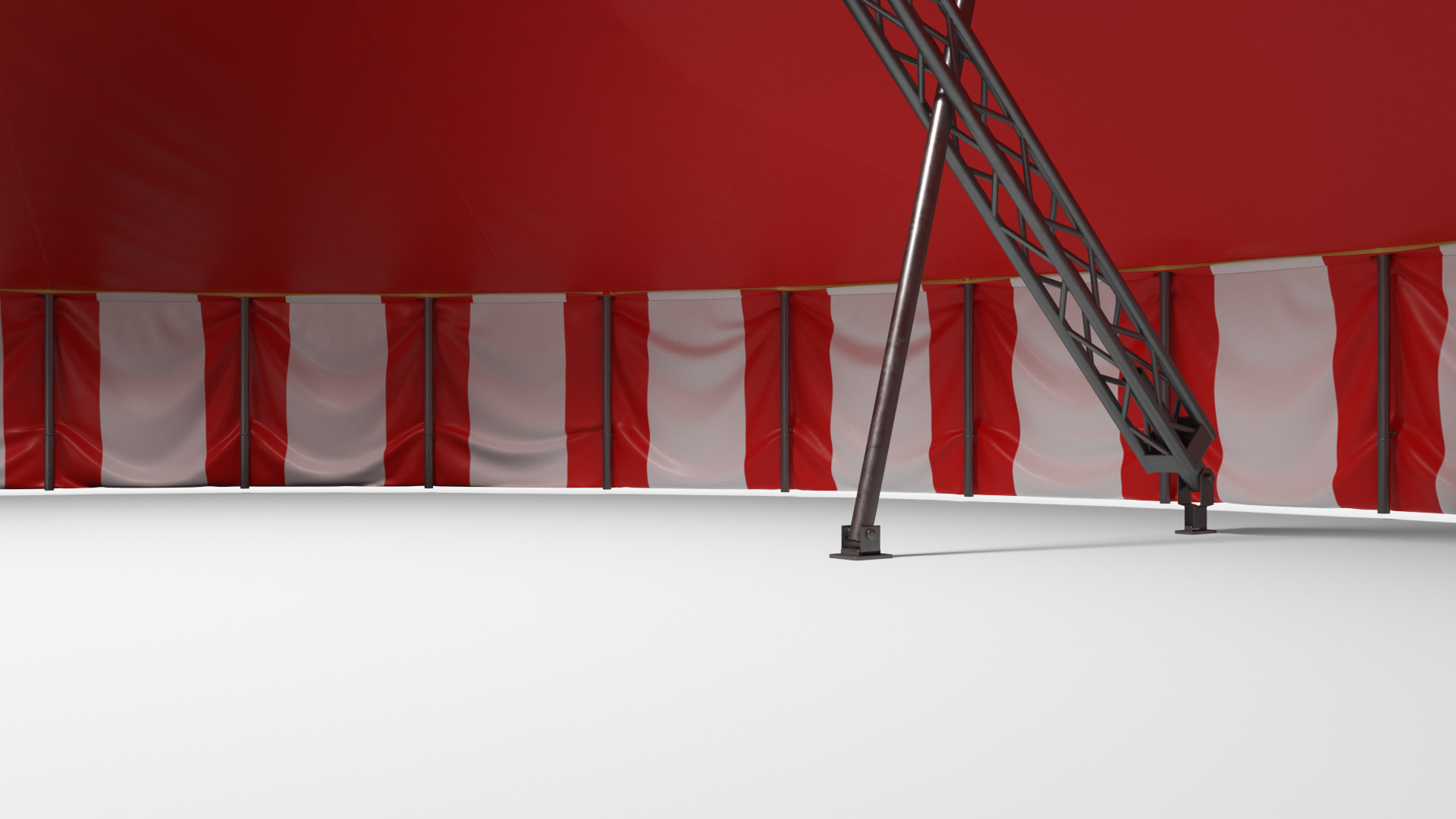 3D model Circus Tent Tricolor
