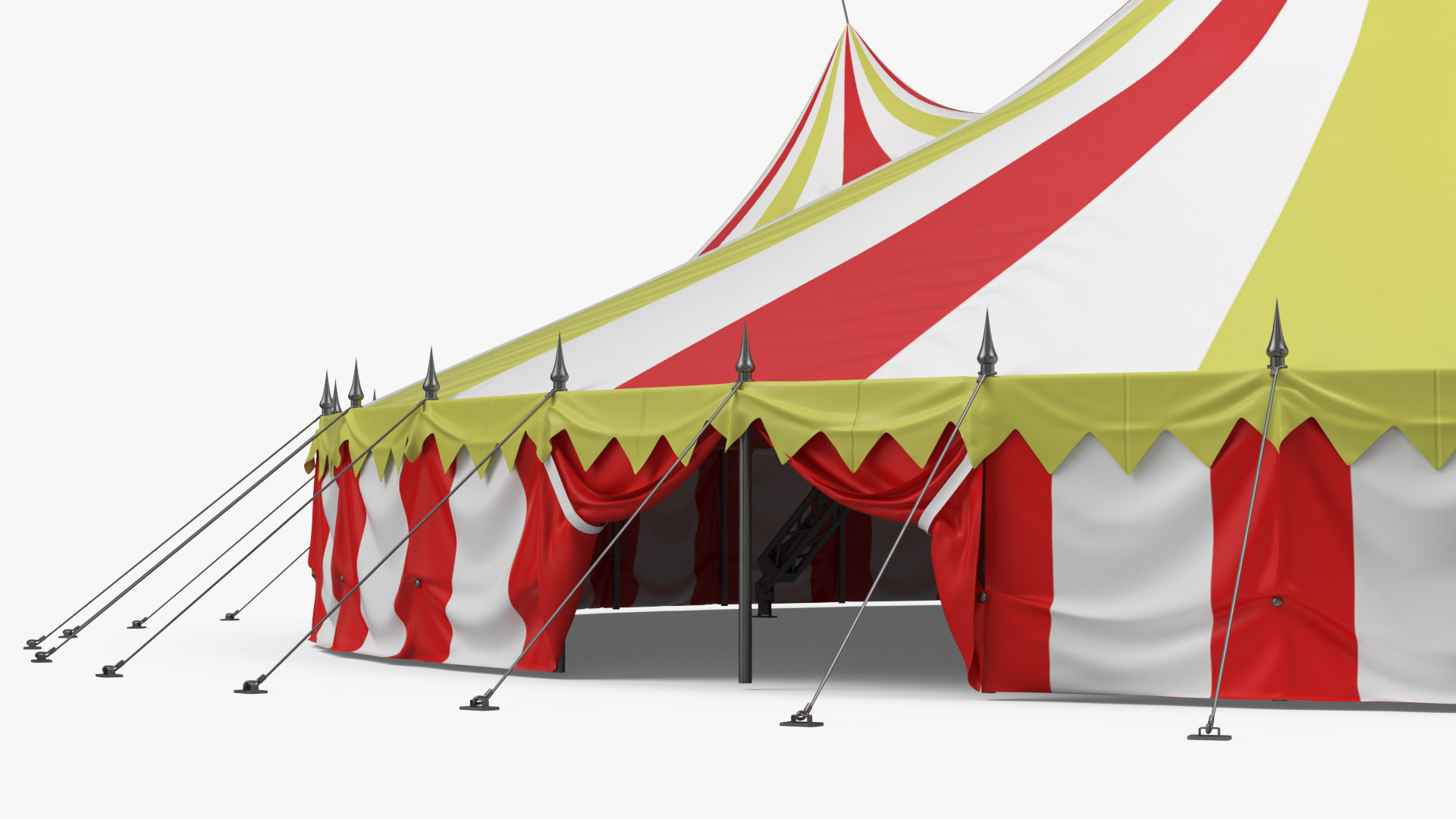 3D model Circus Tent Tricolor