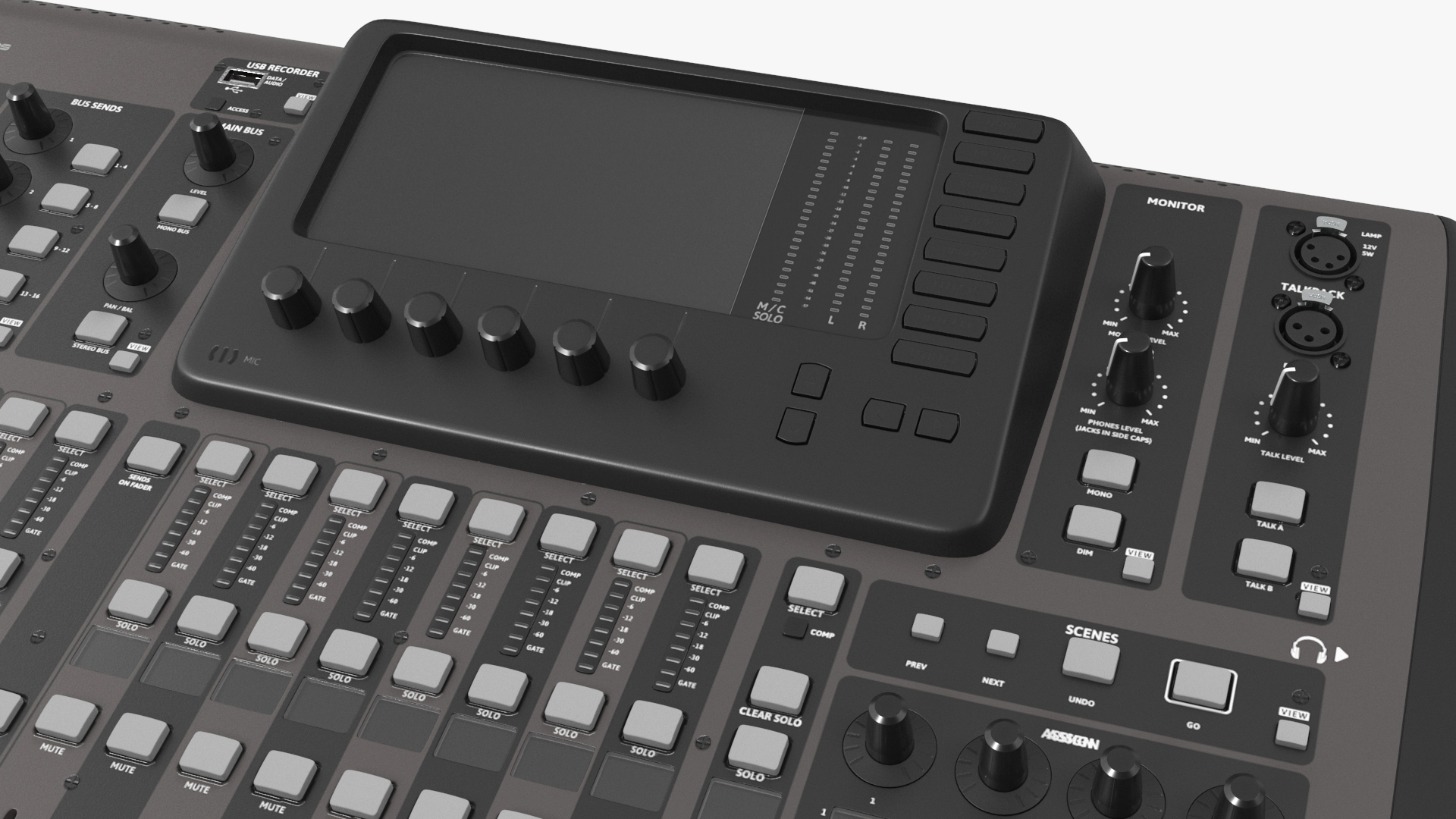 3D Behringer x32 Digital Mixing Console