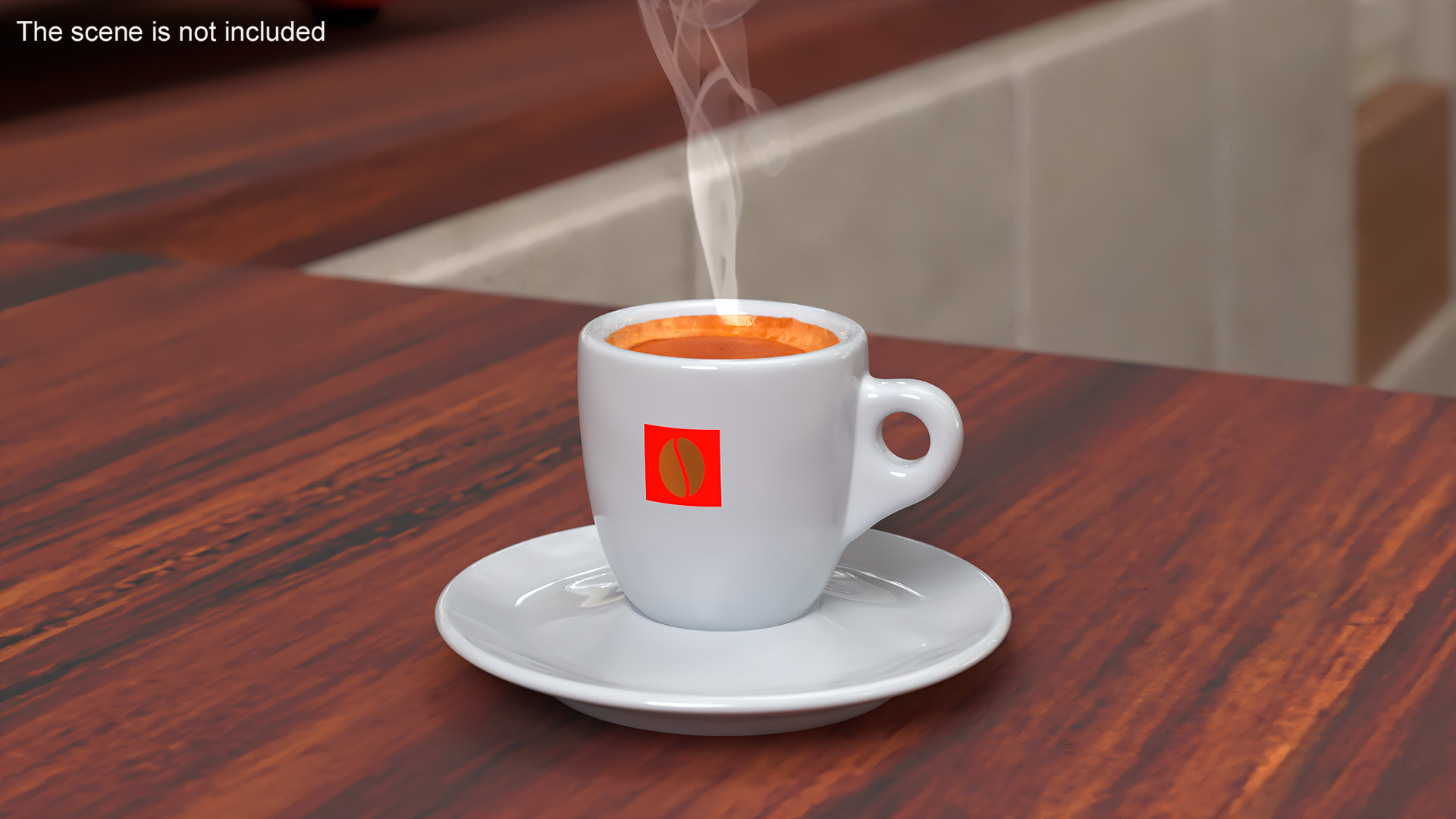 3D Traditional Espresso Coffee Cup