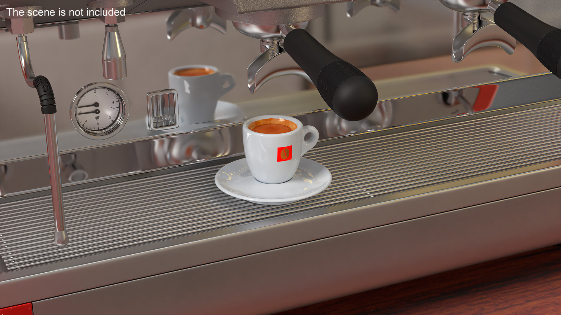 3D Traditional Espresso Coffee Cup