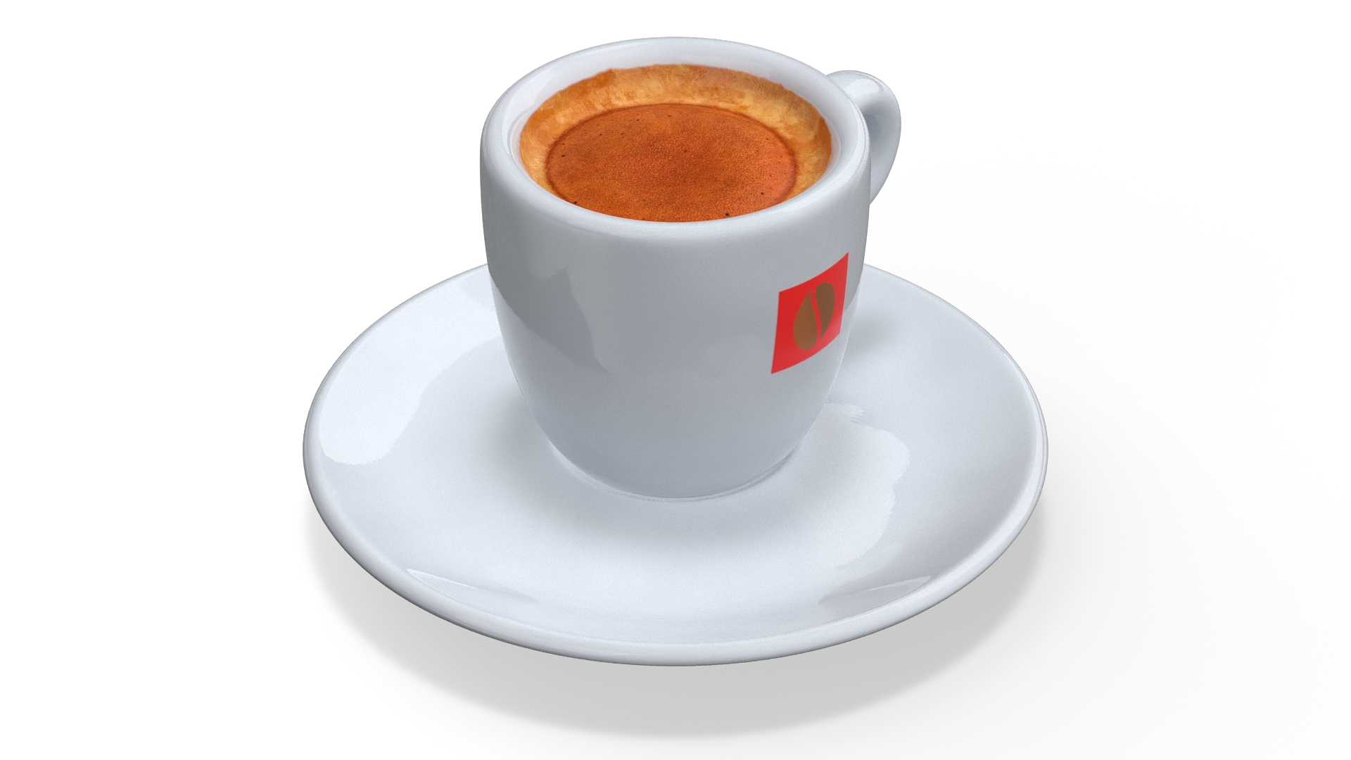 3D Traditional Espresso Coffee Cup