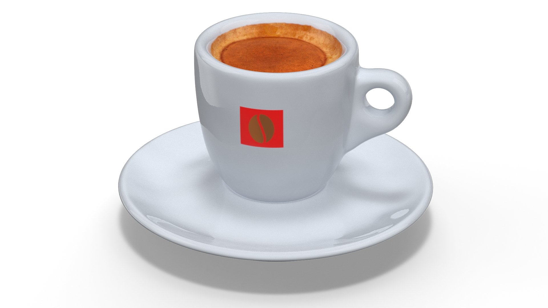 3D Traditional Espresso Coffee Cup