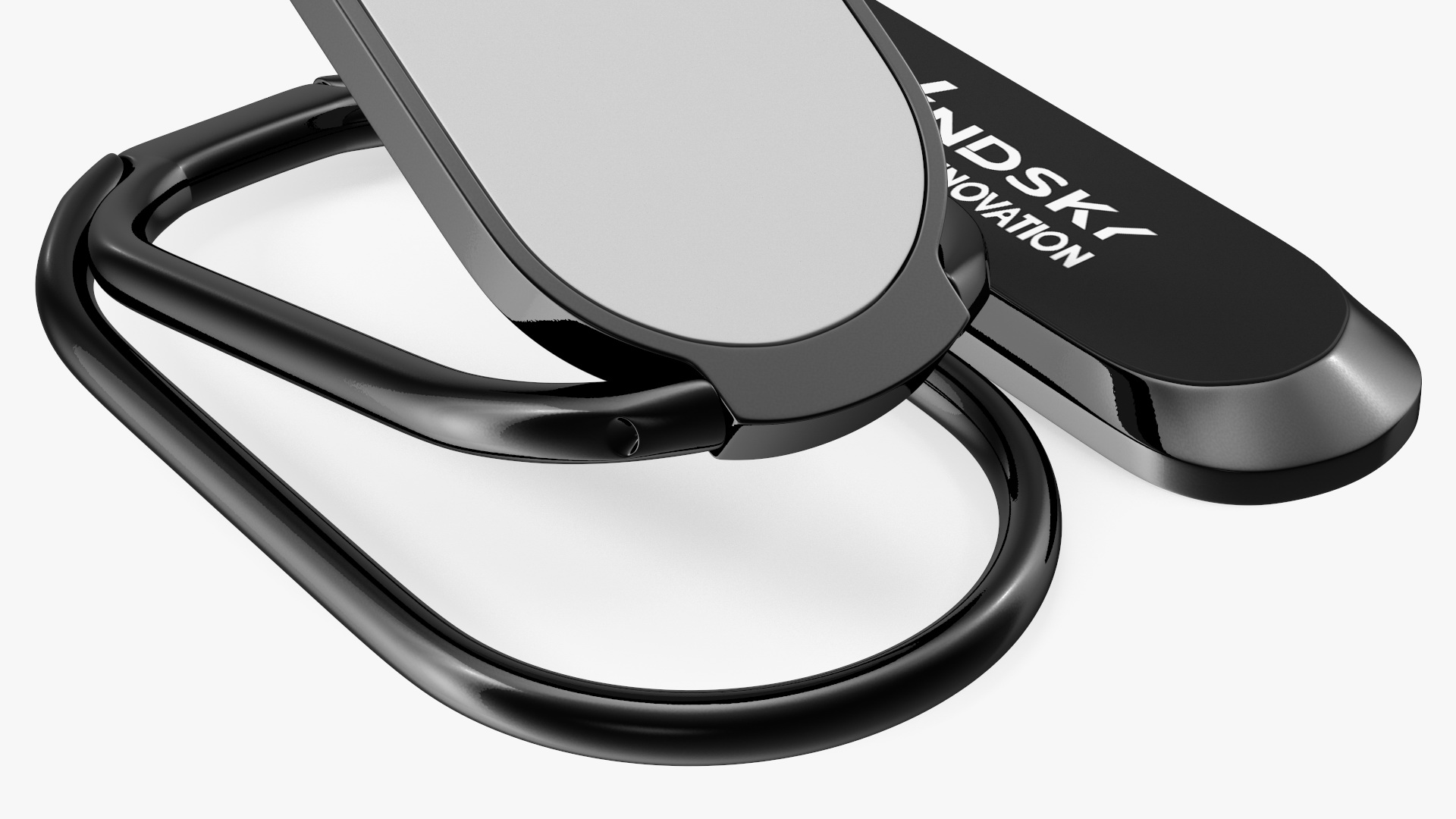 Multi Angle Adjustable Phone Ring Black 3D model