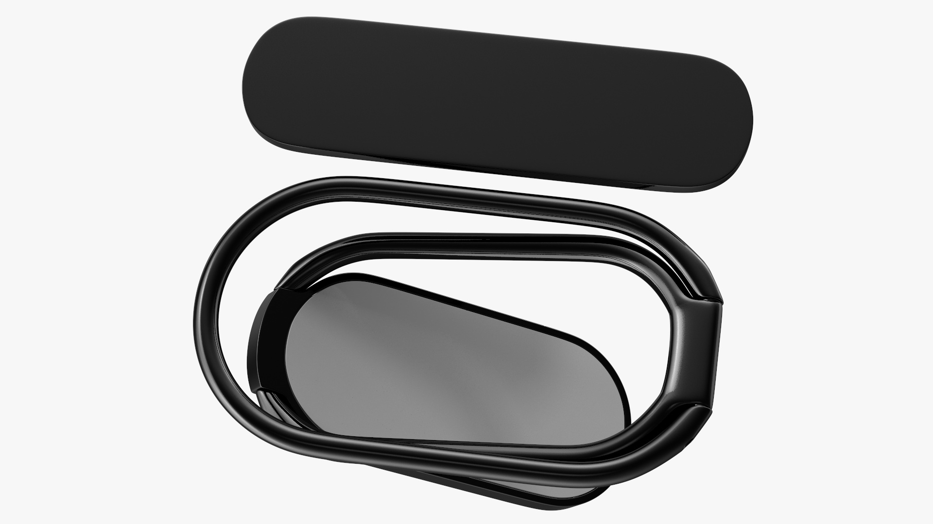 Multi Angle Adjustable Phone Ring Black 3D model