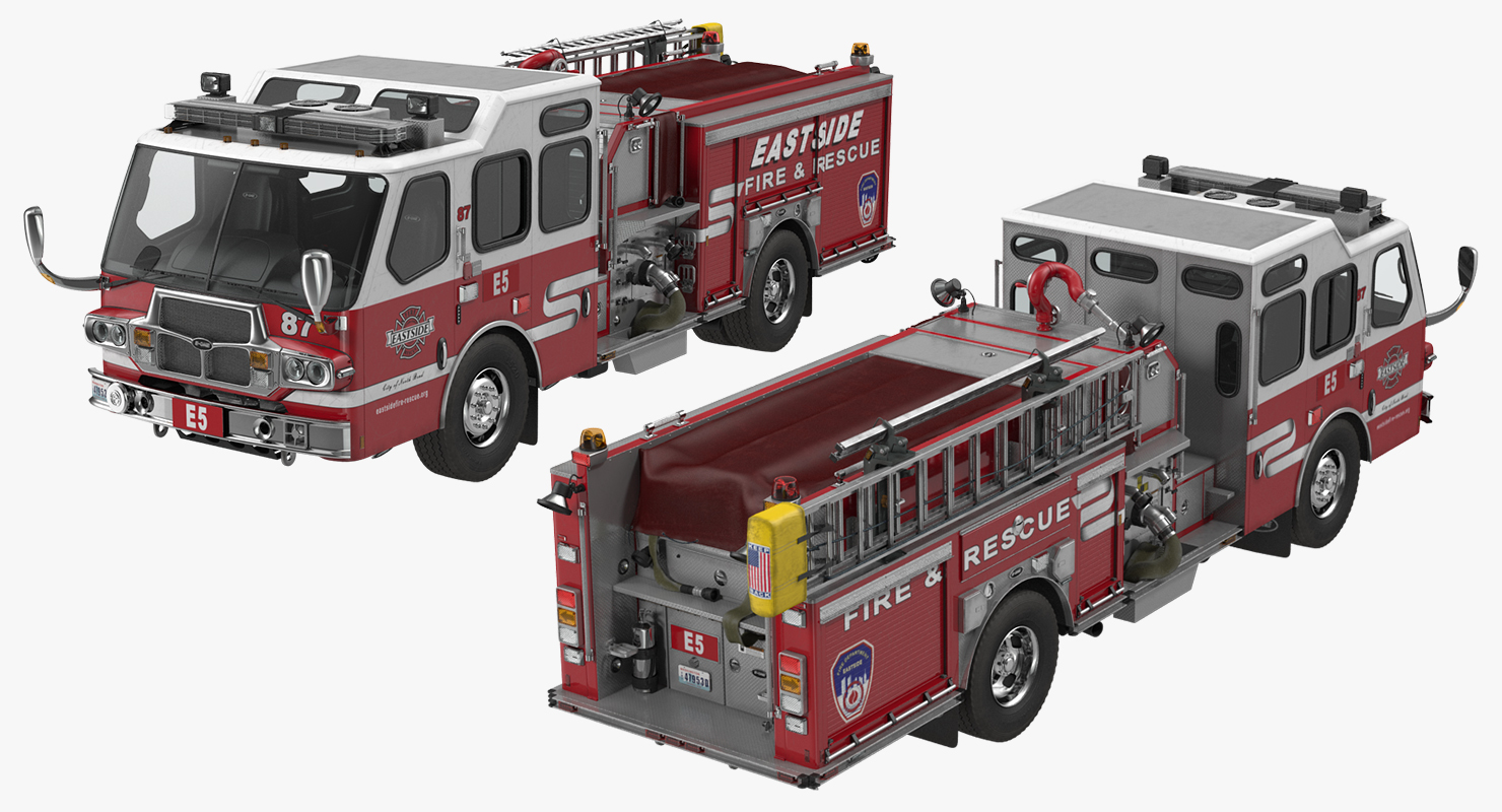 Eastside Fire Rescue E One Quest Pumper 3D model