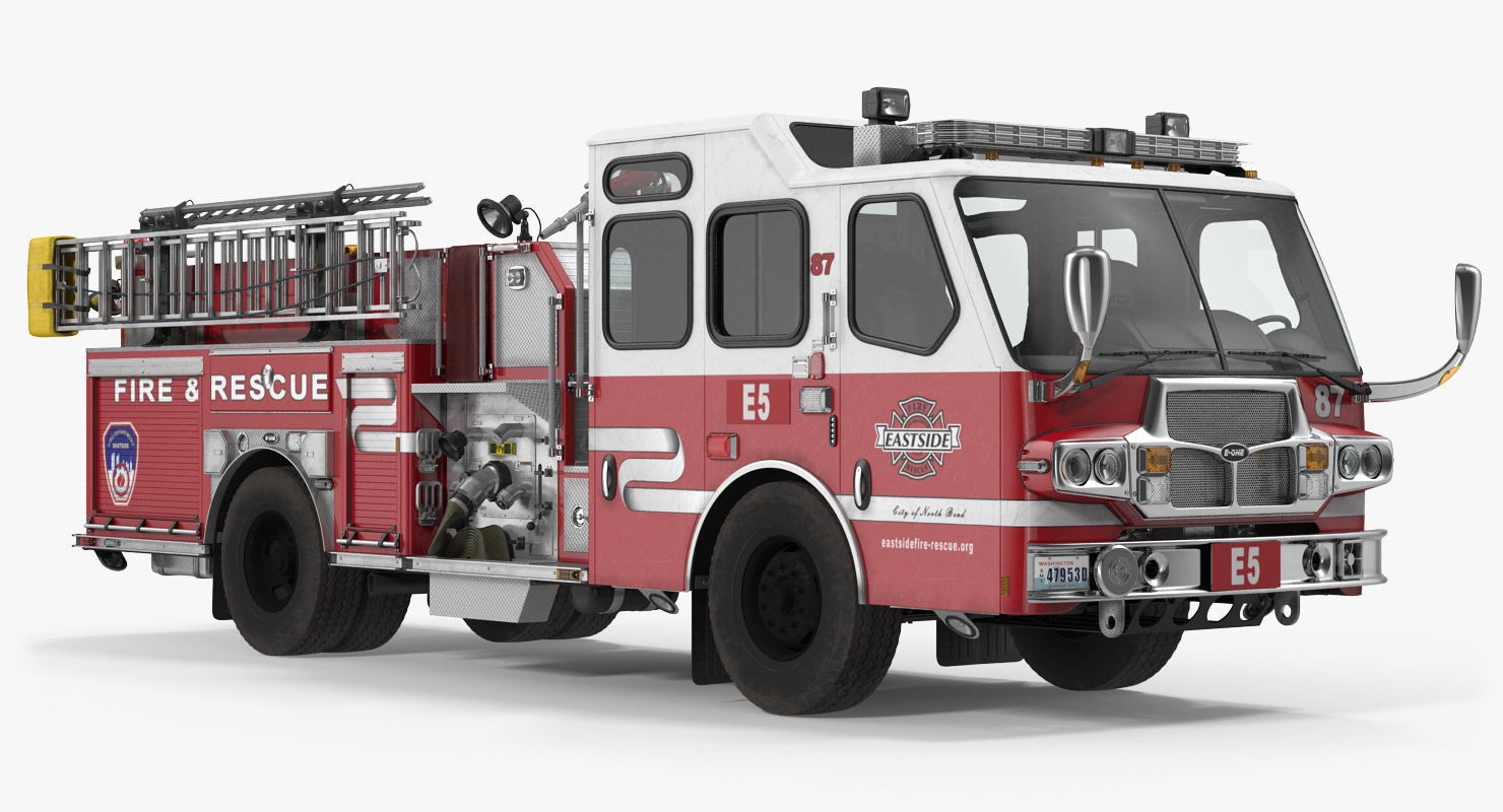 Eastside Fire Rescue E One Quest Pumper 3D model