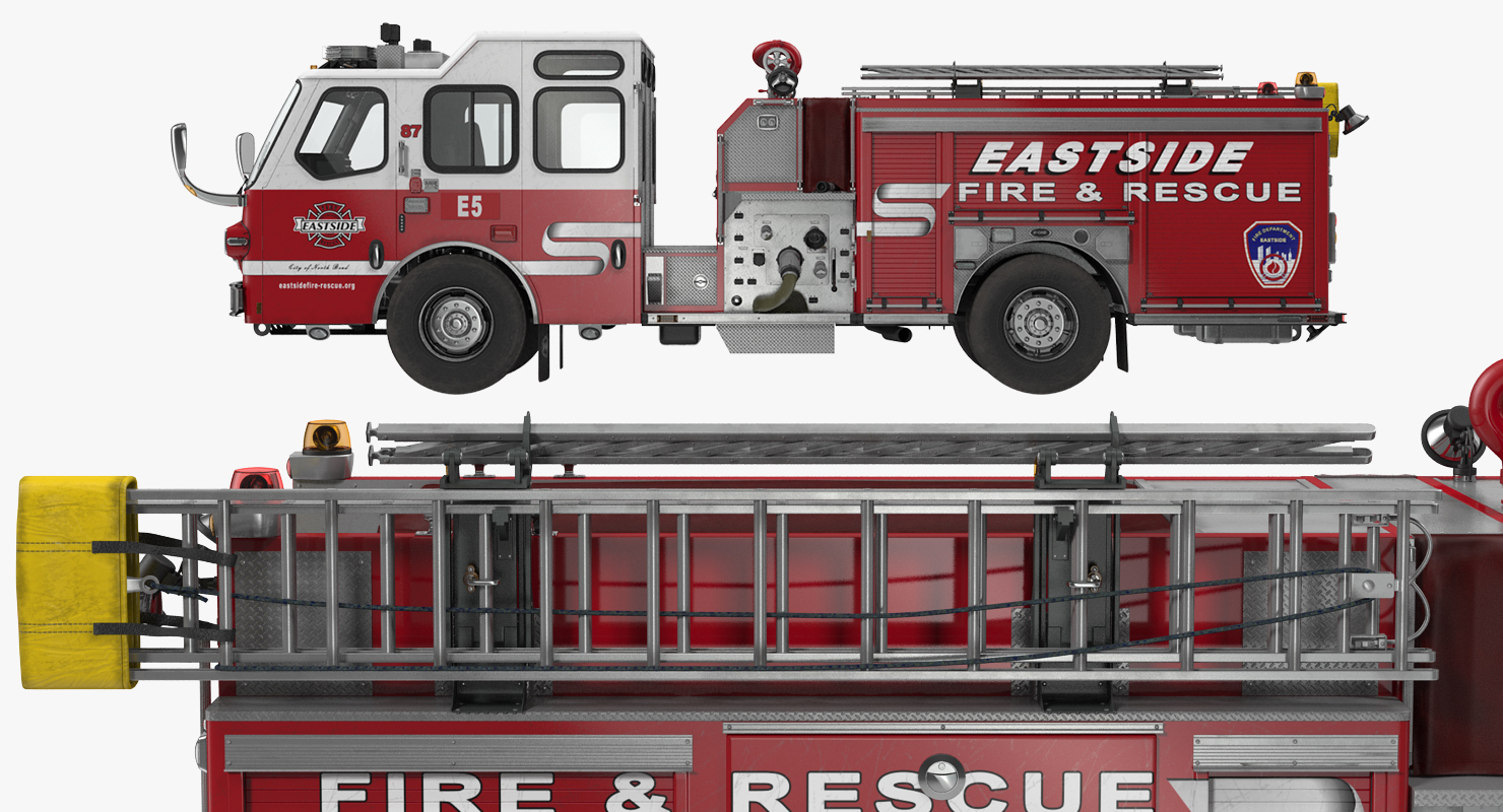 Eastside Fire Rescue E One Quest Pumper 3D model