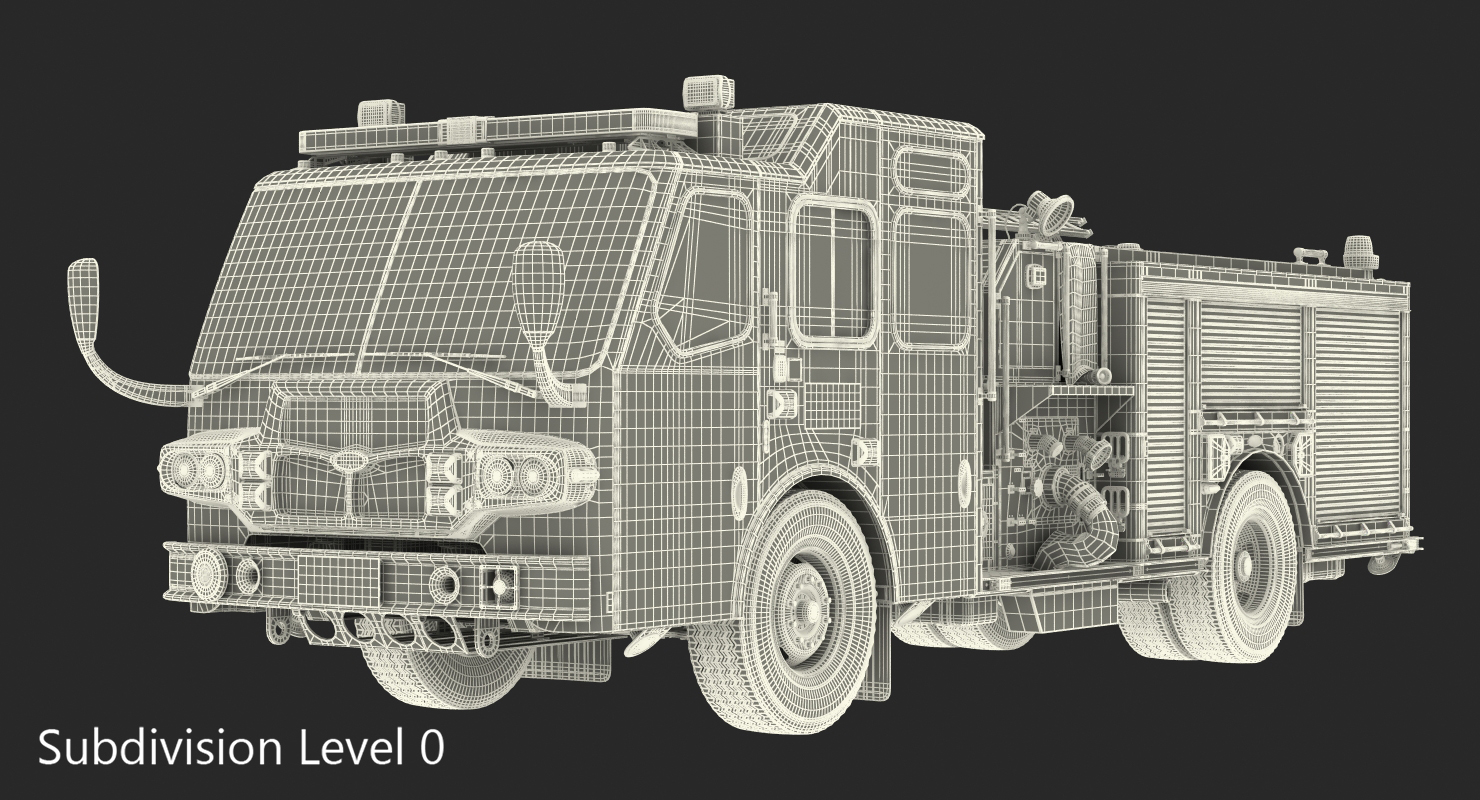 Eastside Fire Rescue E One Quest Pumper 3D model