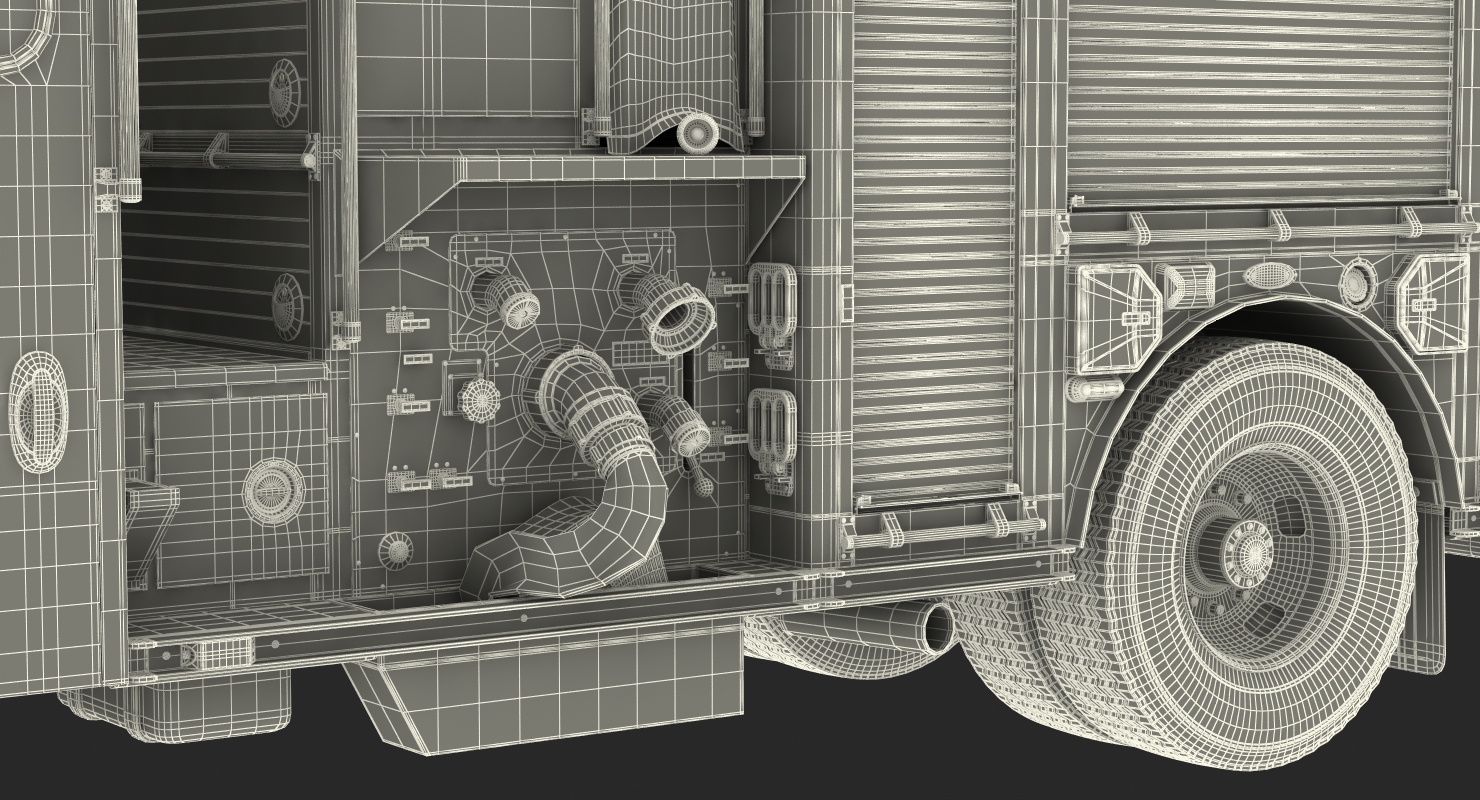 Eastside Fire Rescue E One Quest Pumper 3D model