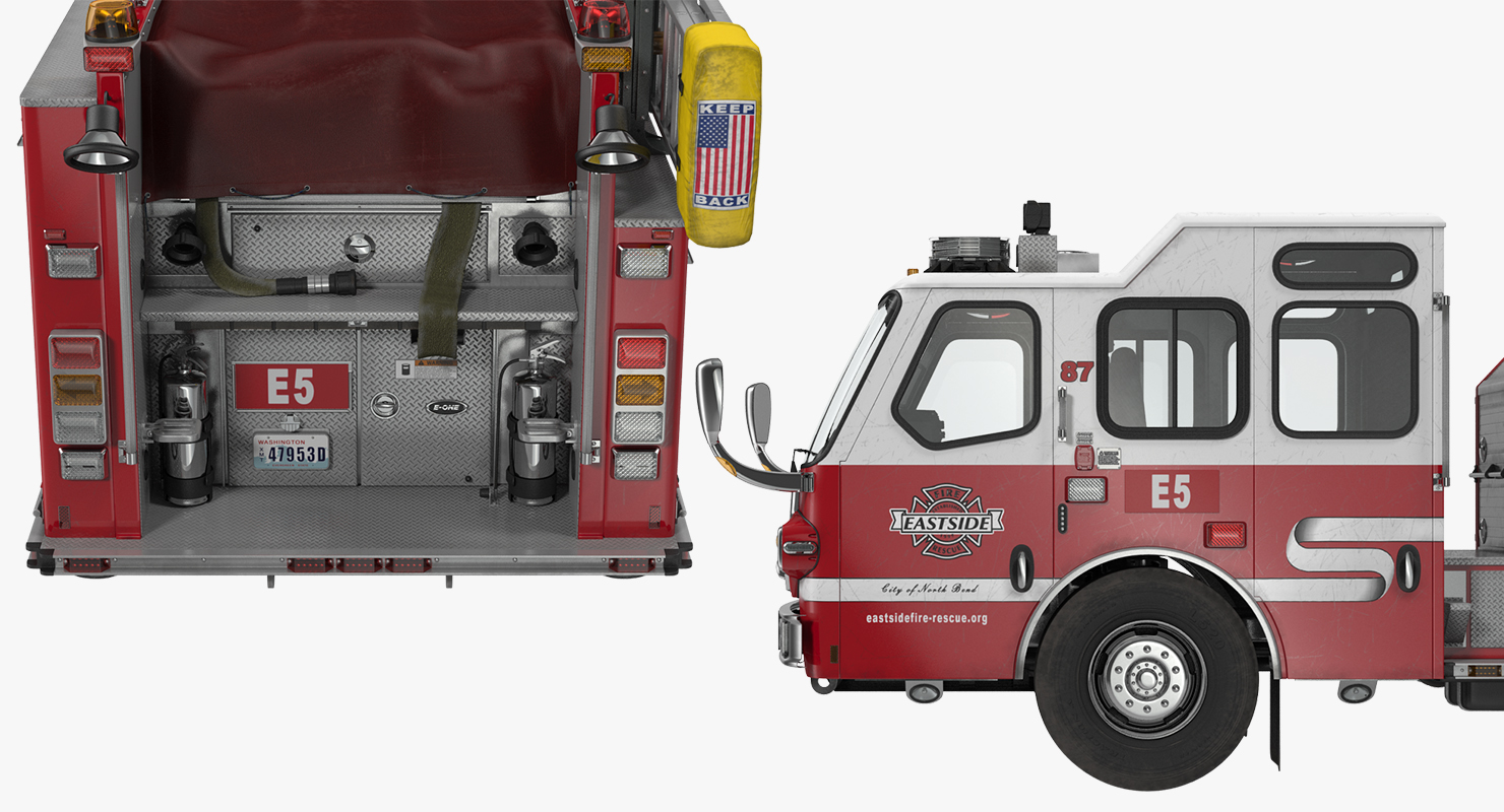 Eastside Fire Rescue E One Quest Pumper 3D model