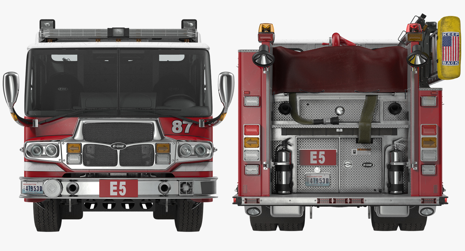 Eastside Fire Rescue E One Quest Pumper 3D model