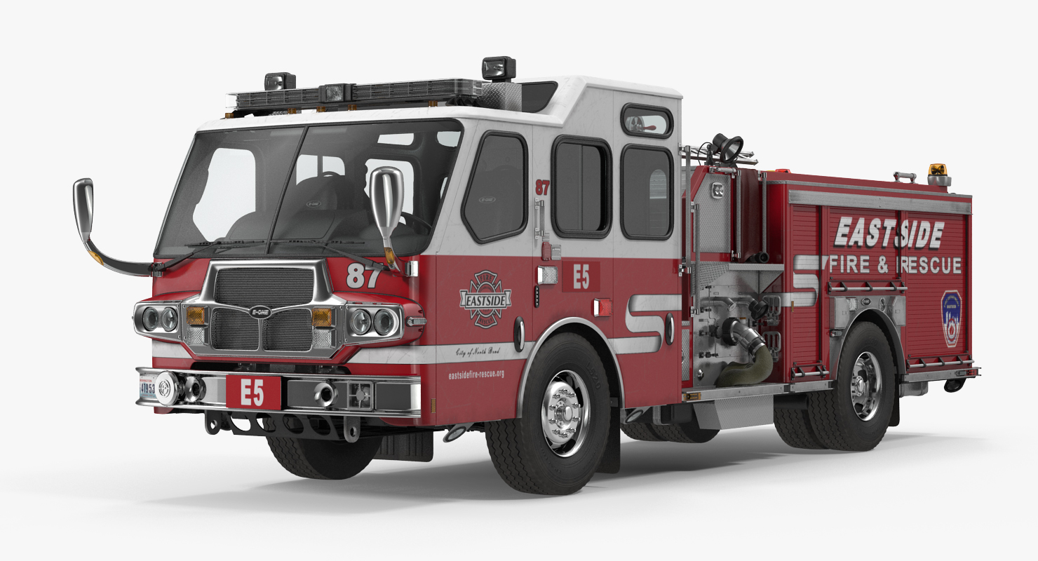 Eastside Fire Rescue E One Quest Pumper 3D model