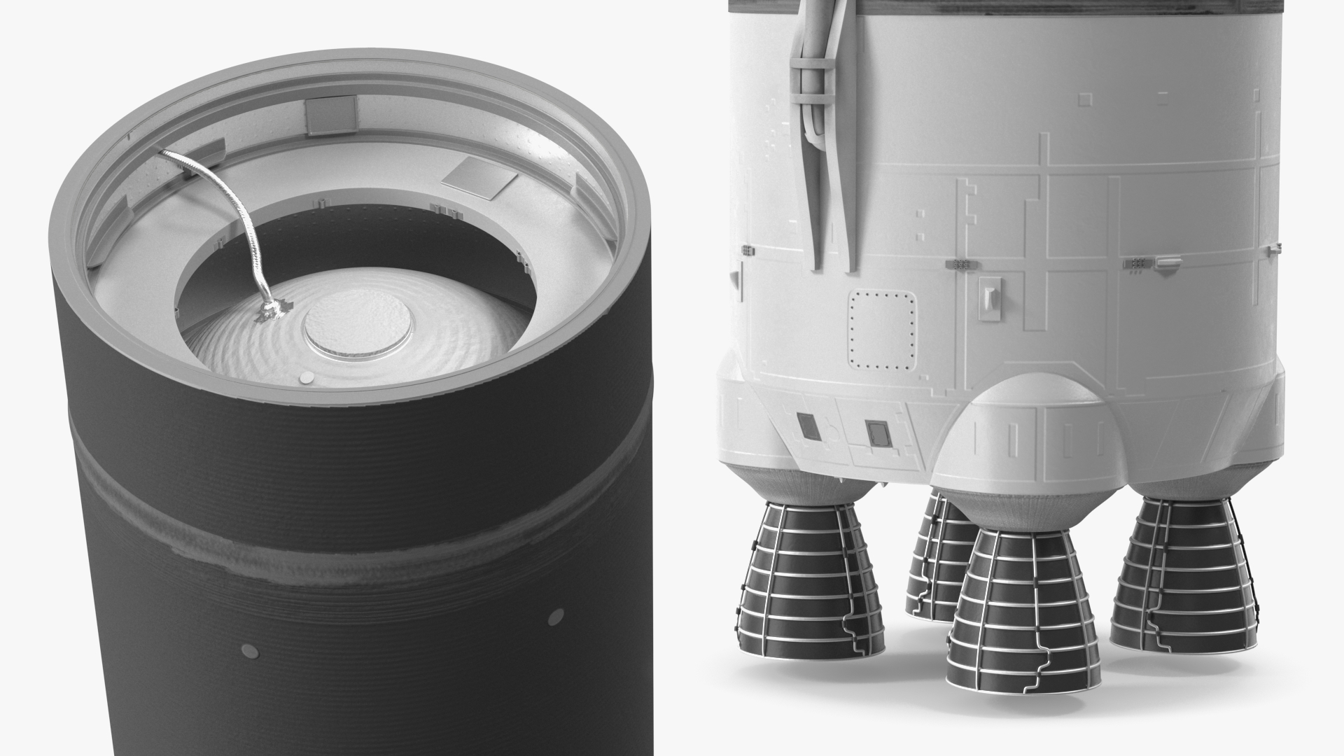 3D model Space Launch System Core Stage