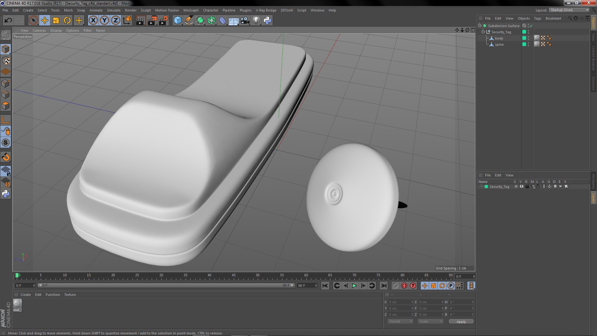 Security Tag 3D