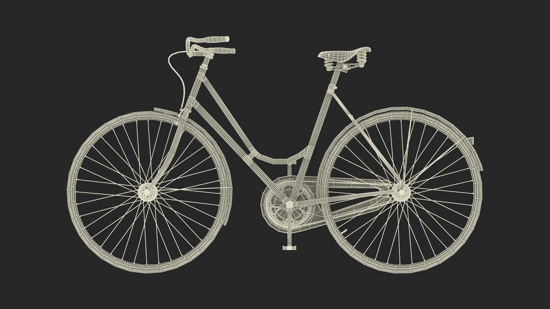3D model Vintage City Bicycle