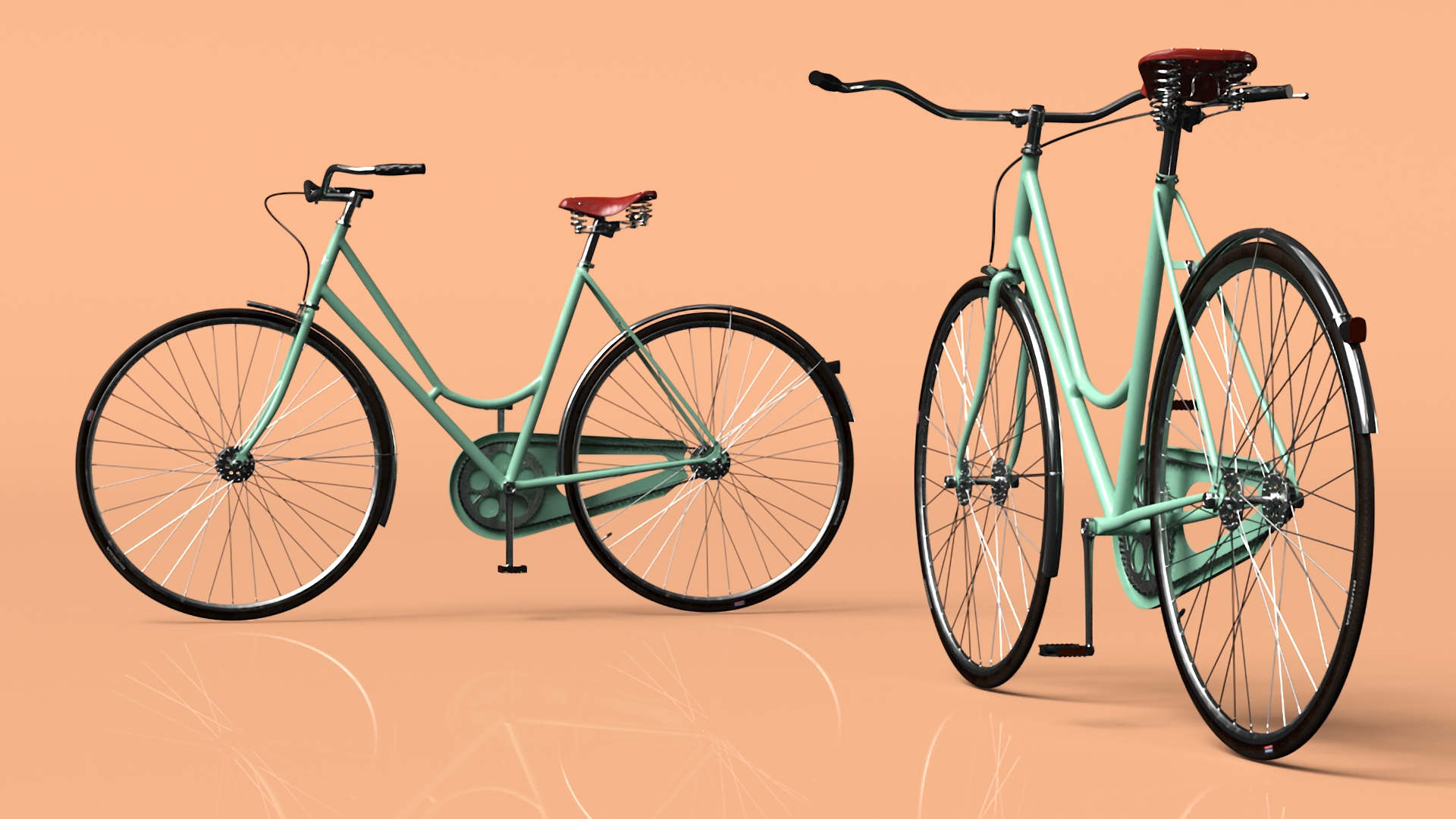 3D model Vintage City Bicycle