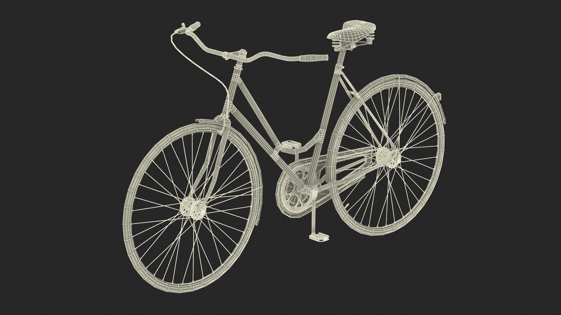 3D model Vintage City Bicycle