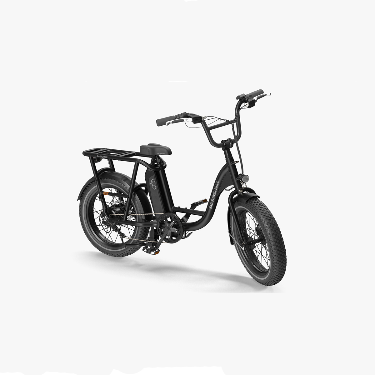 Electric Delivery Bike RadRunner Black Rigged for Cinema 4D 3D model