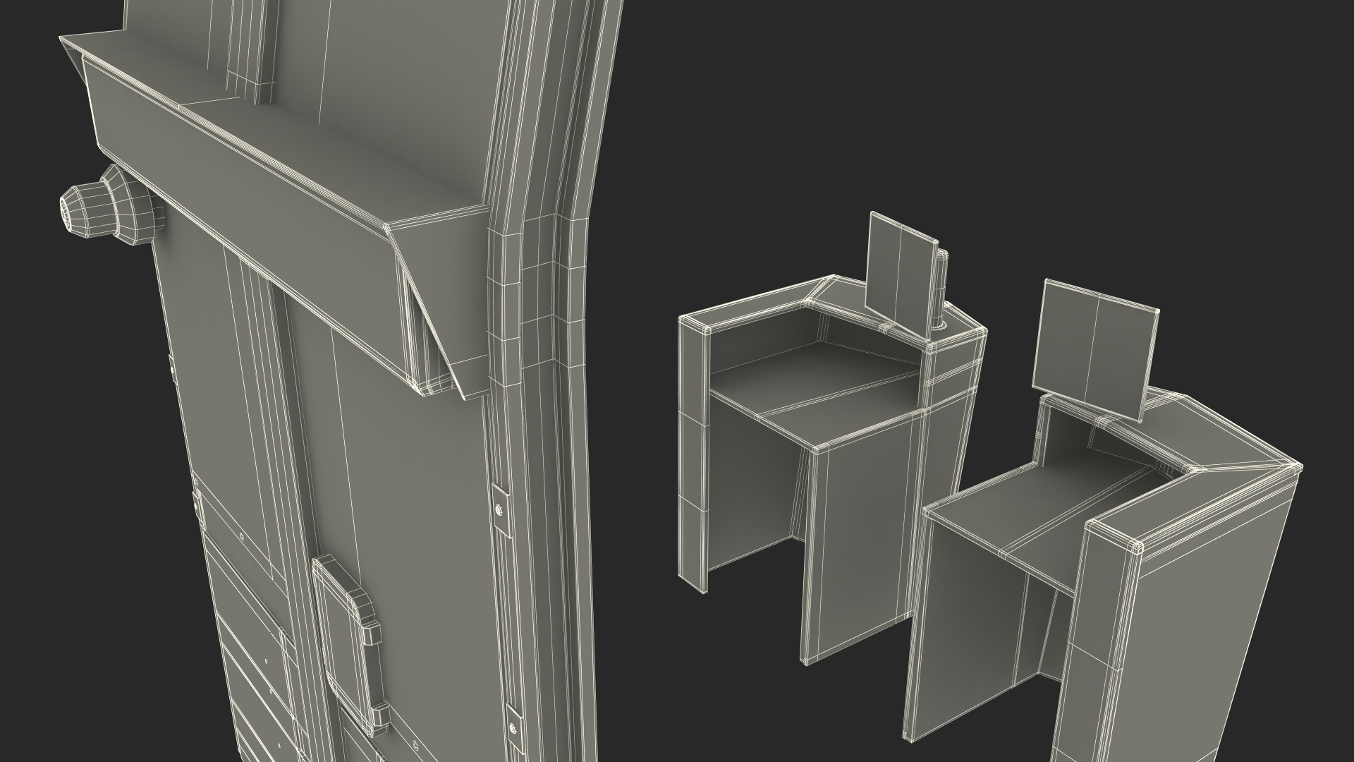 Reception Desk 3D model