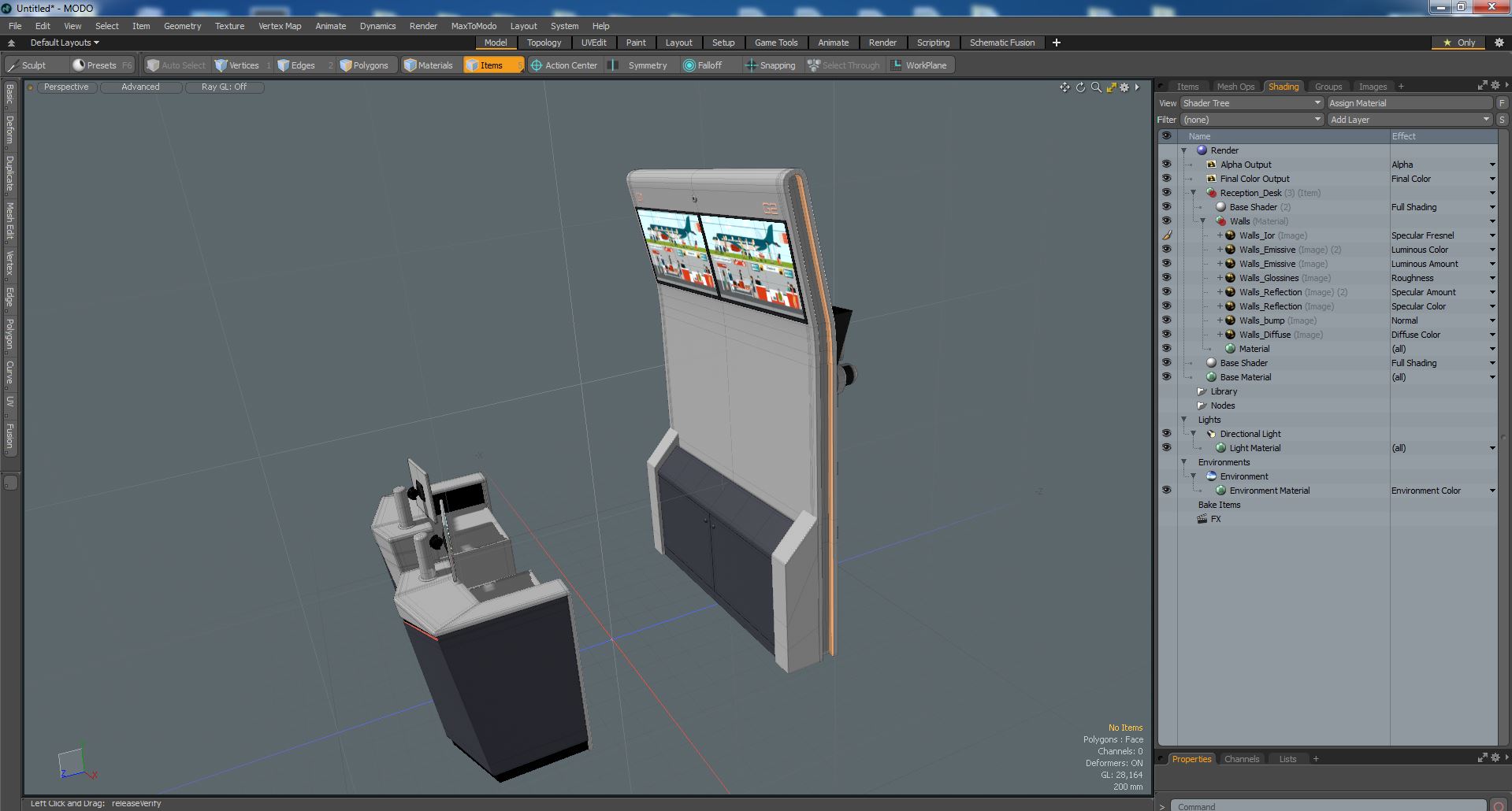 Reception Desk 3D model