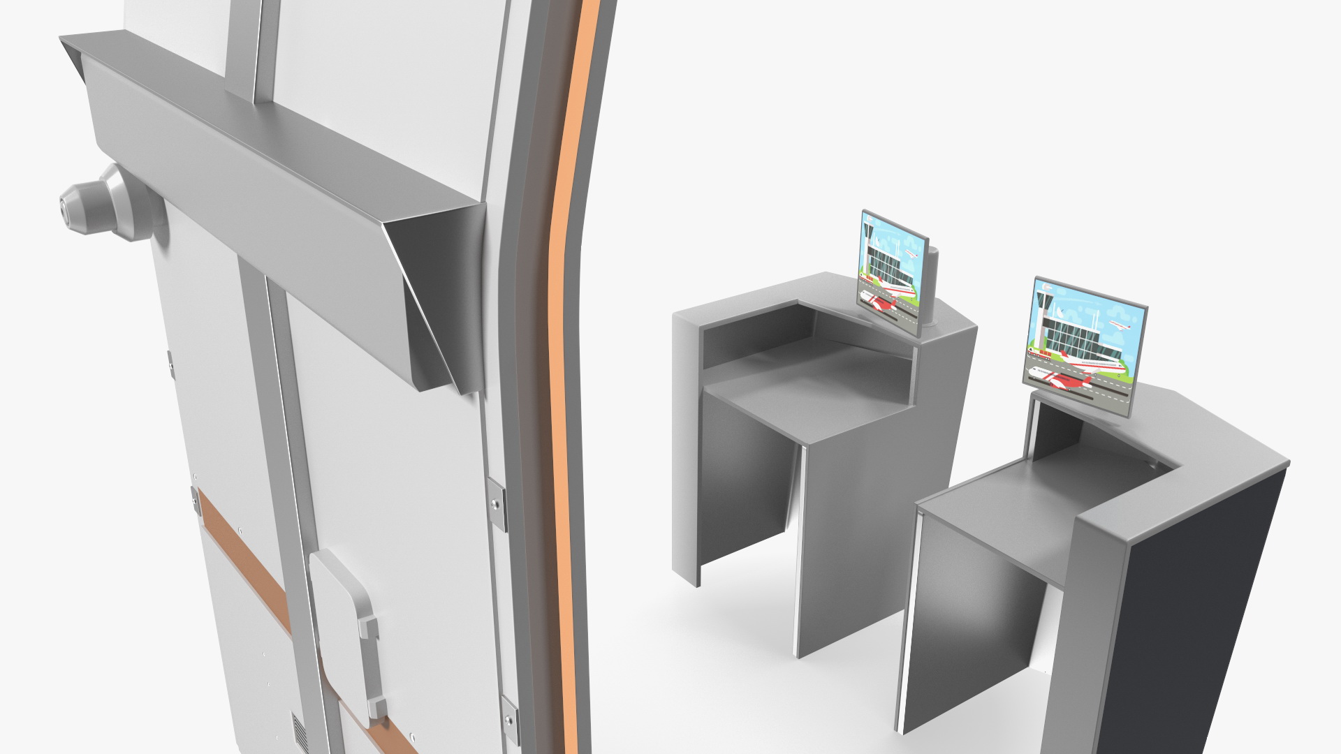 Reception Desk 3D model