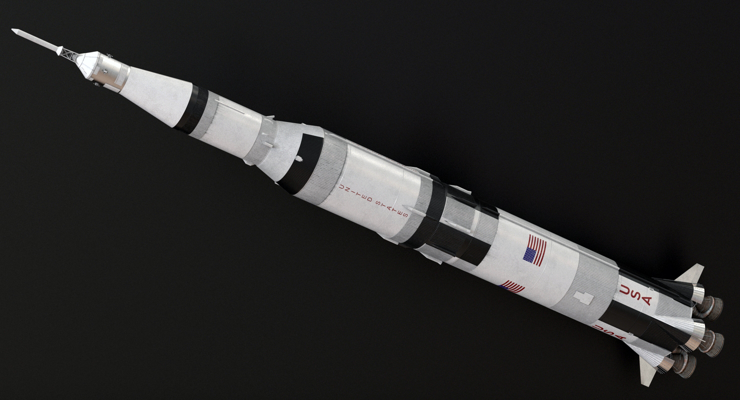 Super Heavy Saturn V Rocket 3D