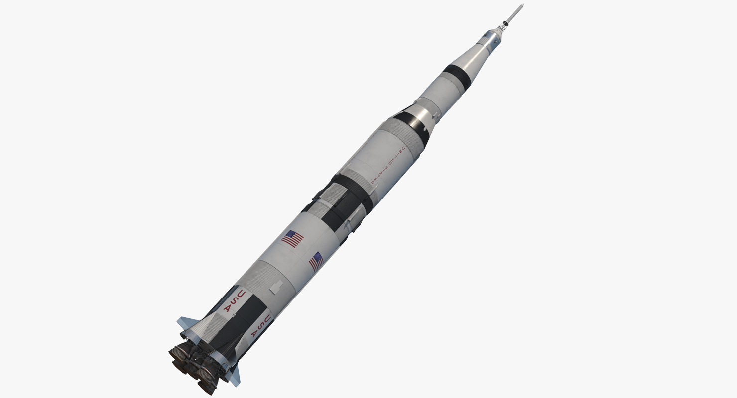 Super Heavy Saturn V Rocket 3D