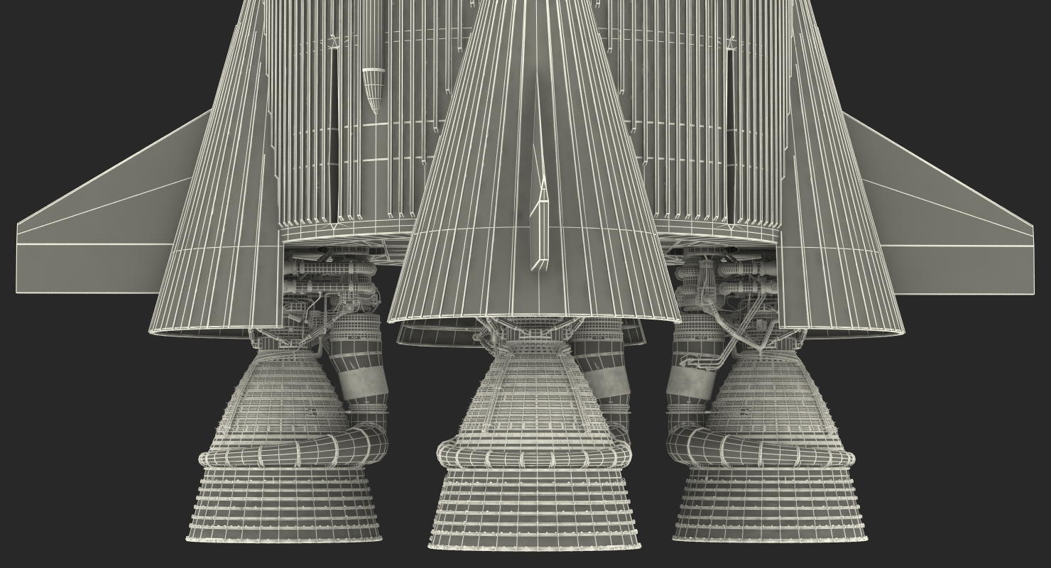 Super Heavy Saturn V Rocket 3D