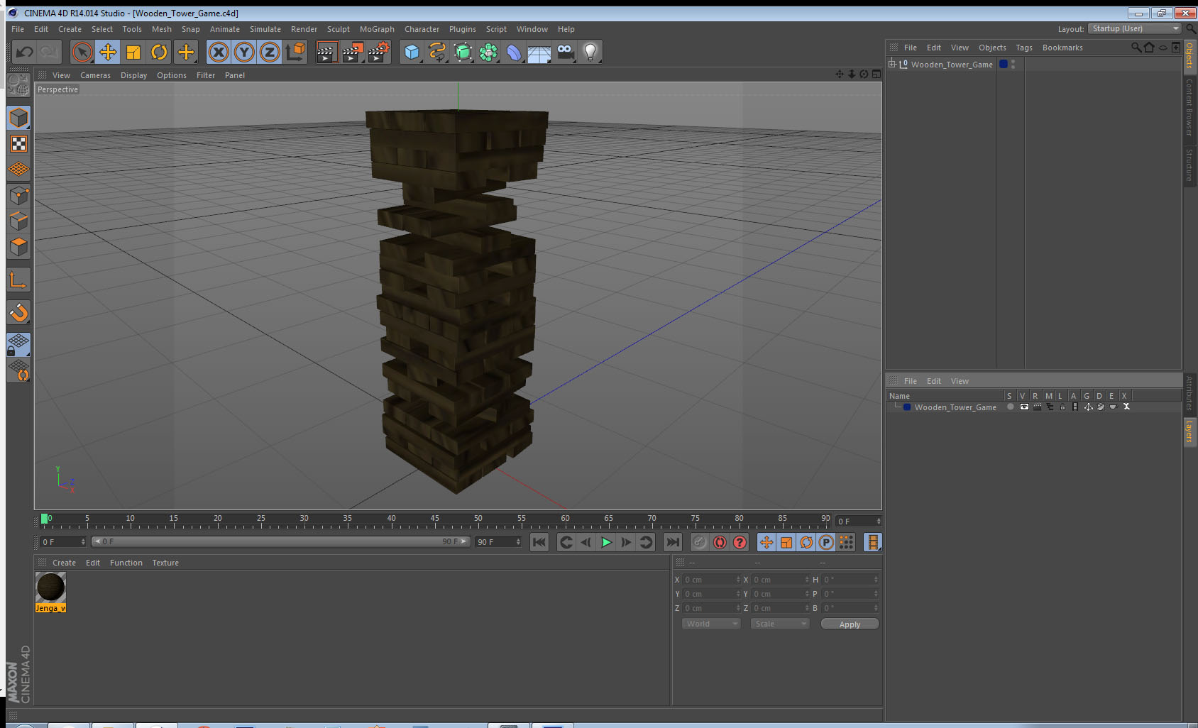 Wooden Tower Game 3D