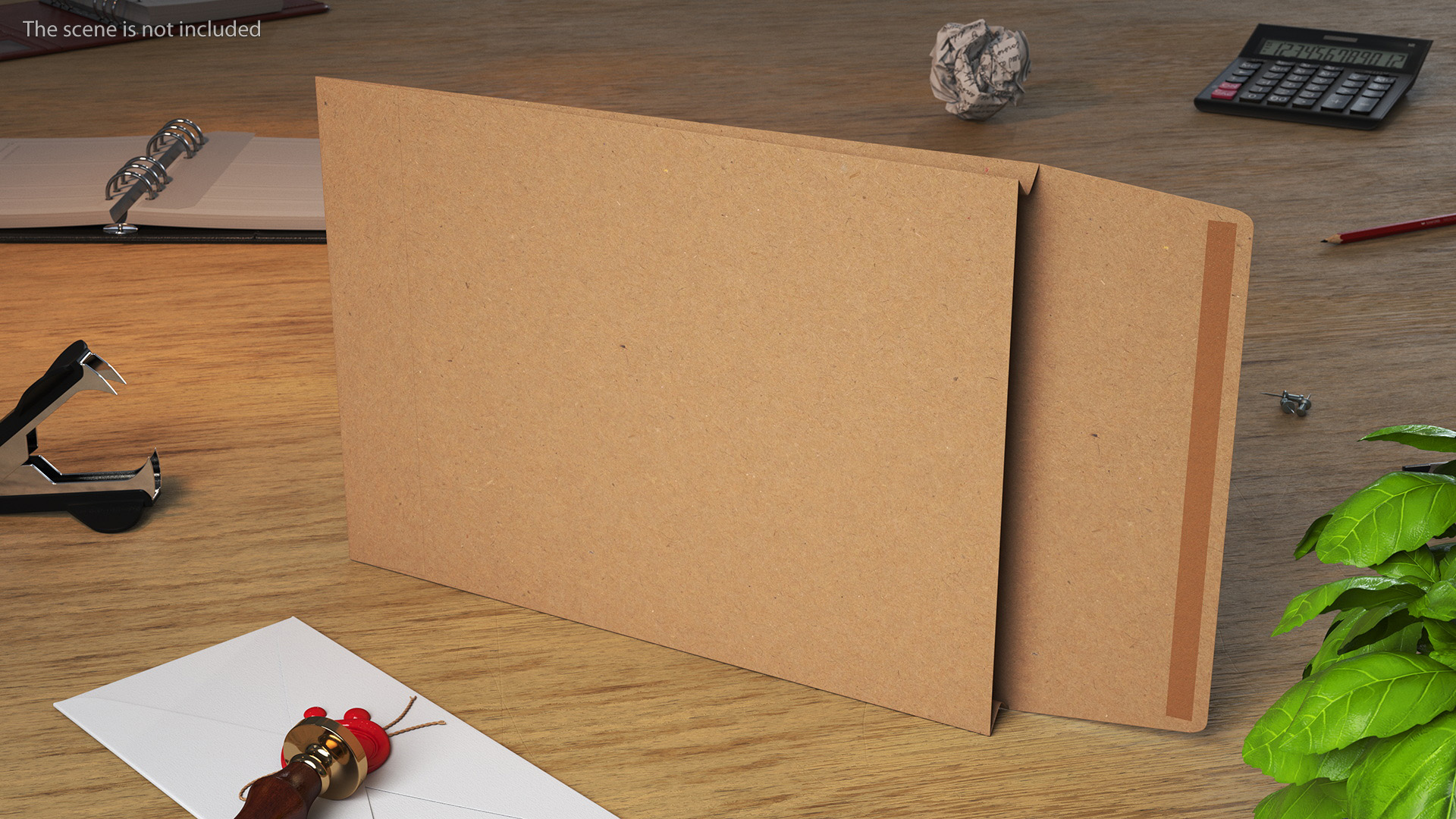 Gusset Envelope Craft Paper Rigged 3D model