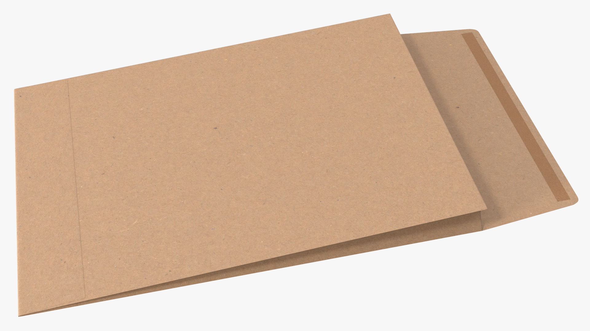 Gusset Envelope Craft Paper Rigged 3D model