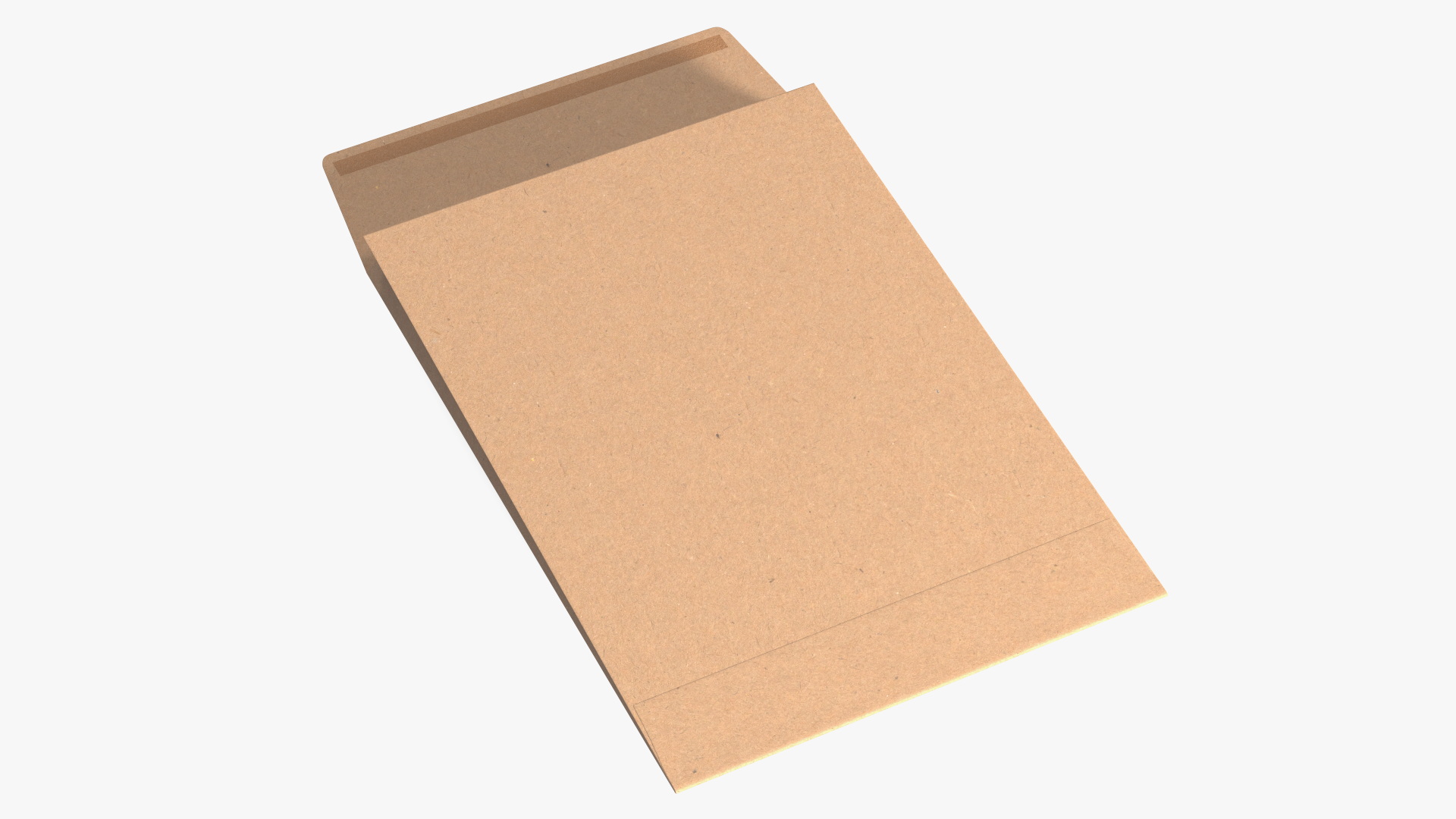 Gusset Envelope Craft Paper Rigged 3D model