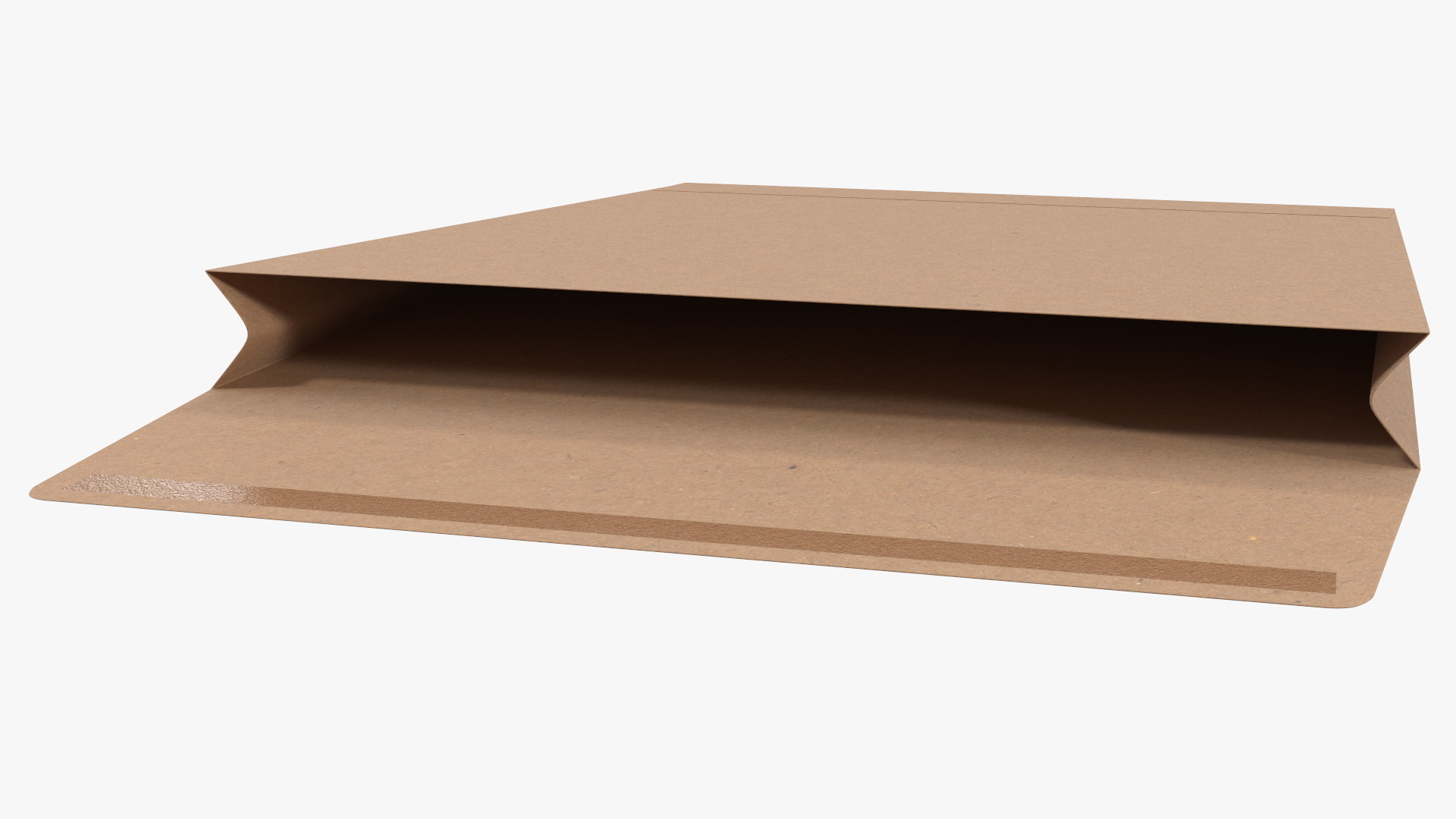 Gusset Envelope Craft Paper Rigged 3D model