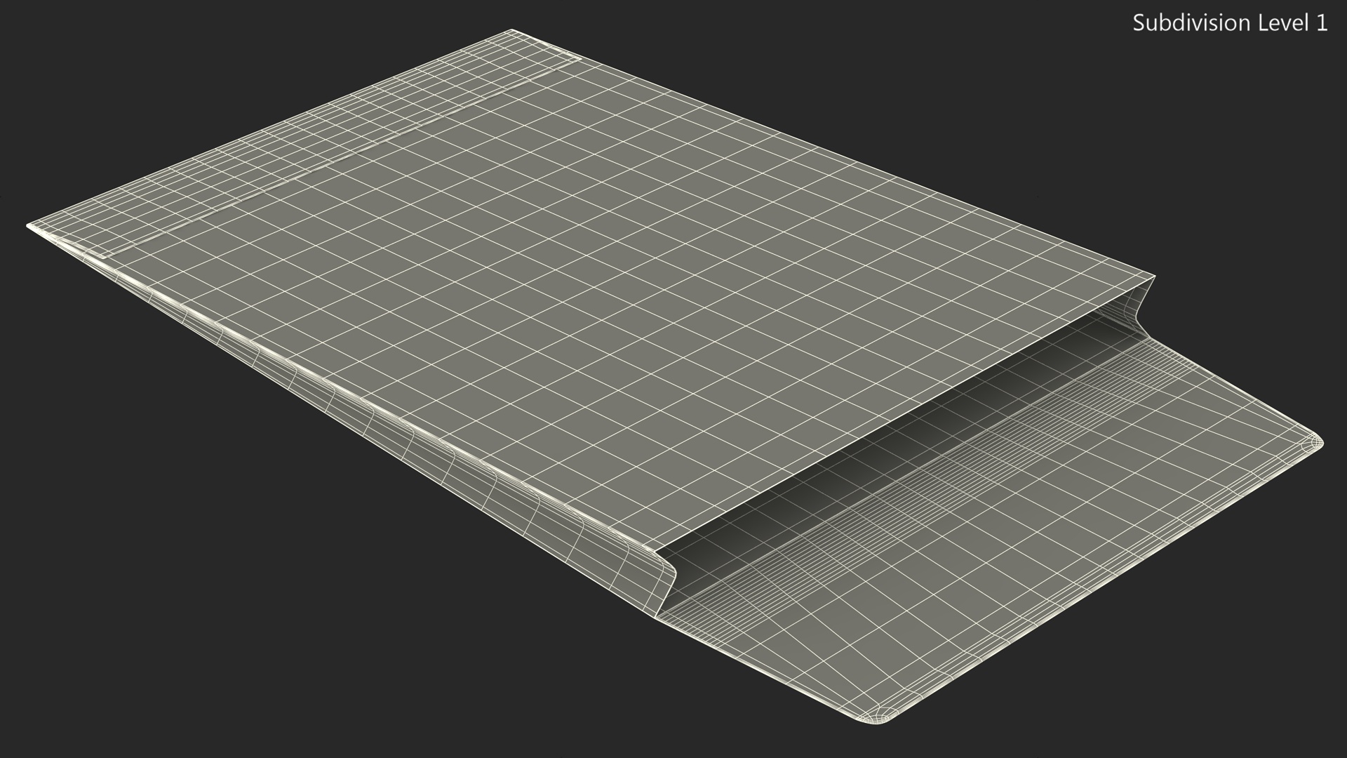 Gusset Envelope Craft Paper Rigged 3D model